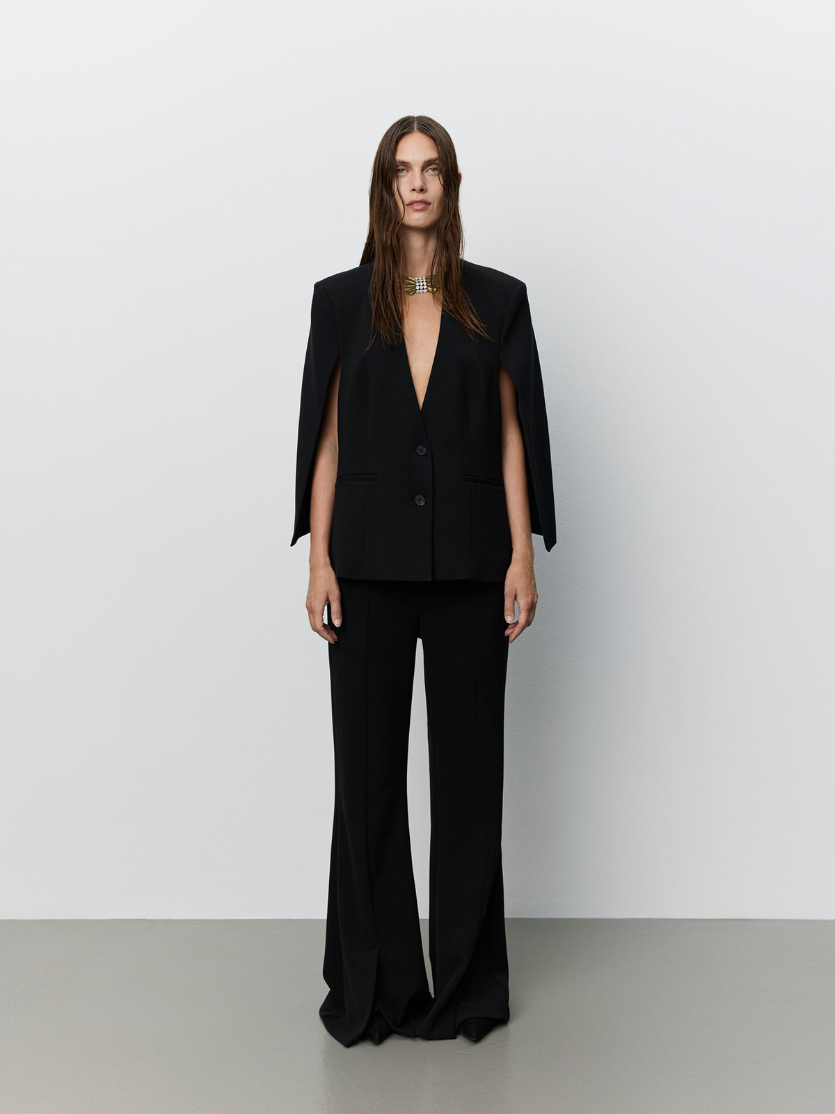 Sofie Schnoor WOMEN ICON 024 - FREDERIKKESW FLARED SUITING TROUSERS Trousers 1000 Black