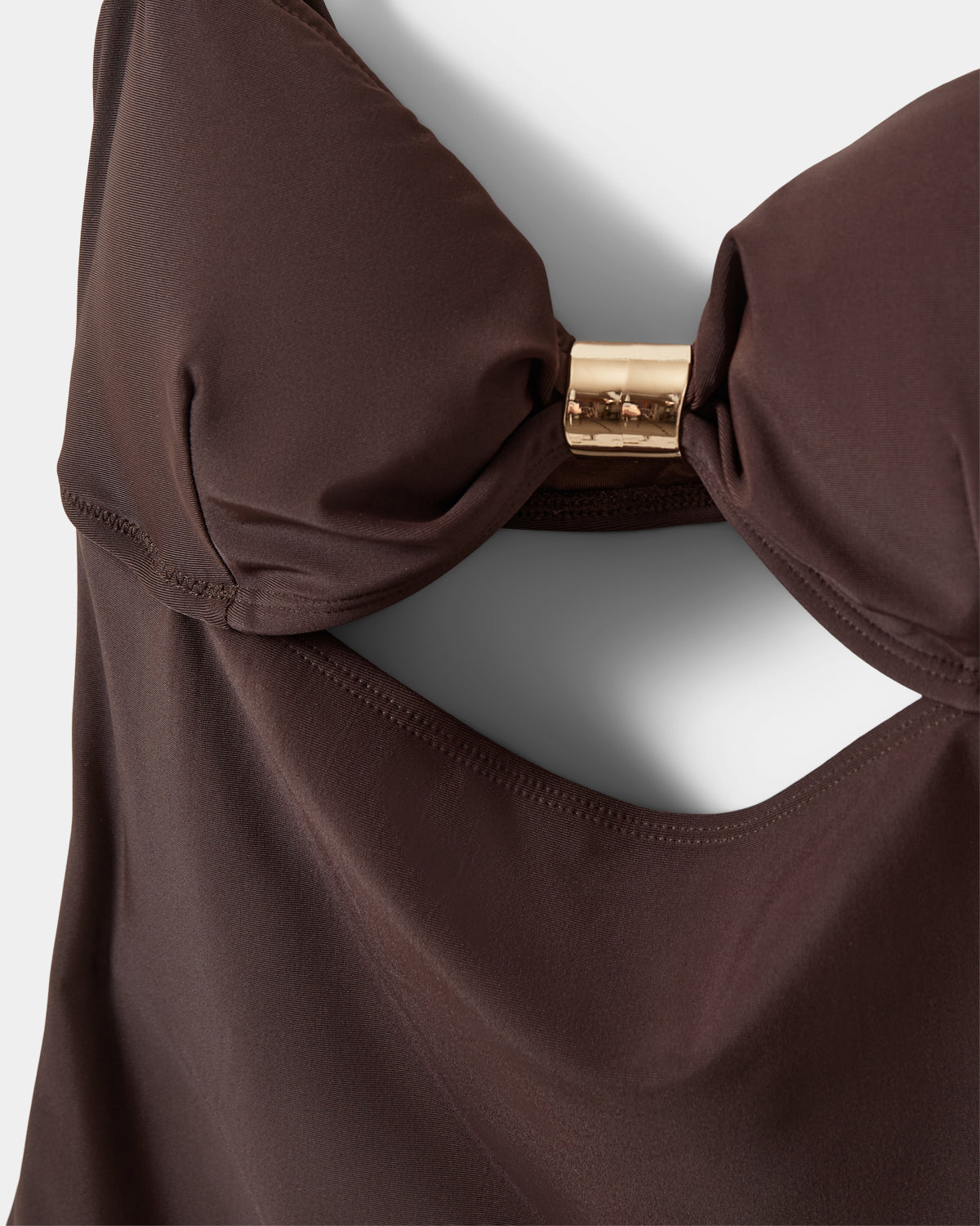 Sofie Schnoor WOMEN GALIASW SWIMSUIT WITH GOLDEN BUCKLE Swimsuit 7162 Intense Brown