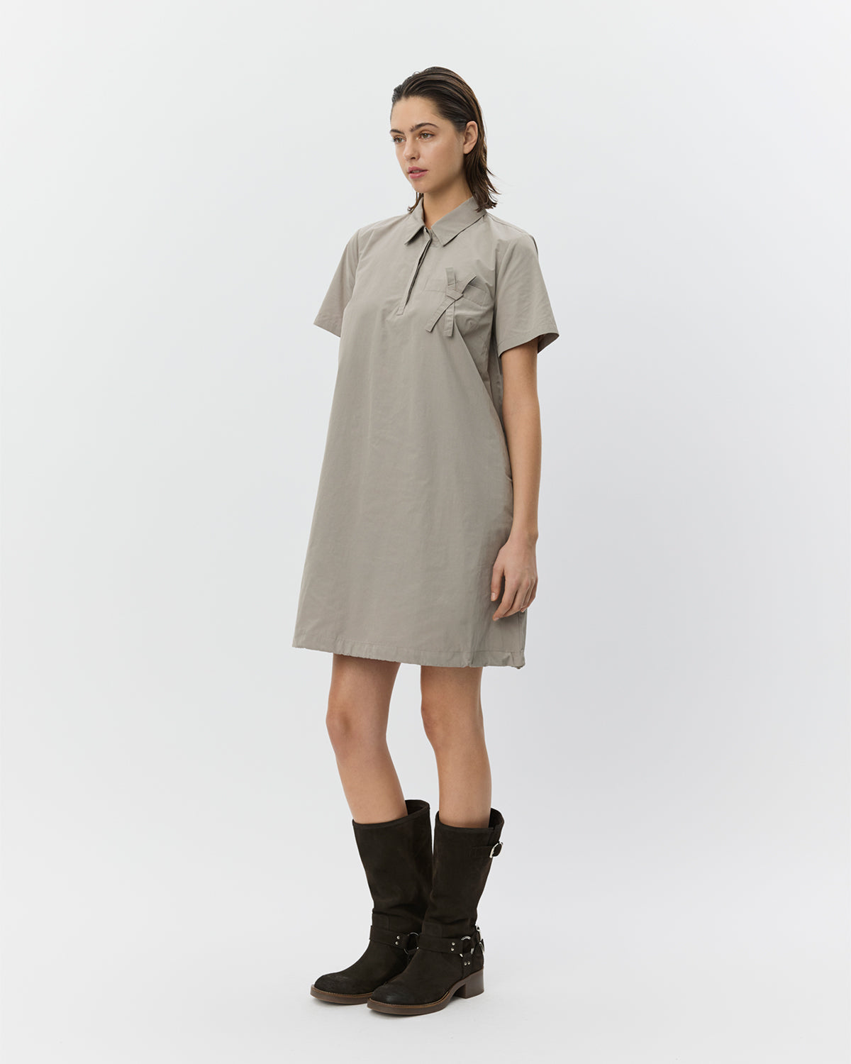 Sofie Schnoor WOMEN GEORGINASW POLO DRESS Dress 3072 Dusty green