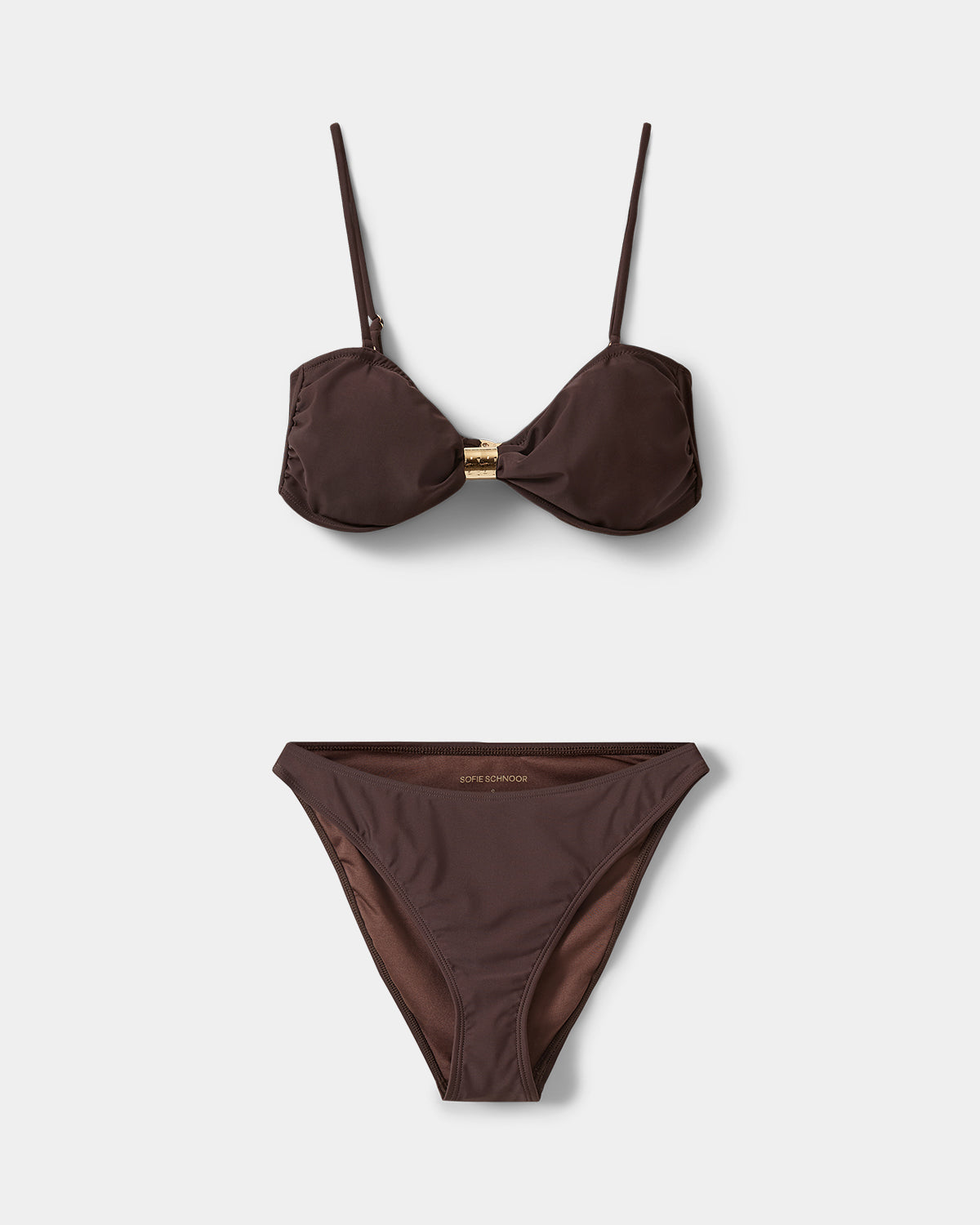 Sofie Schnoor WOMEN GISELASW BIKINI WITH GOLDEN BUCKLE Bikini 7162 Intense Brown