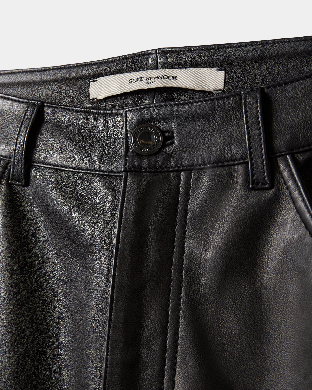 Sofie Schnoor WOMEN ICON 022 - GREDASW LEATHER TROUSERS Trousers 1000 Black