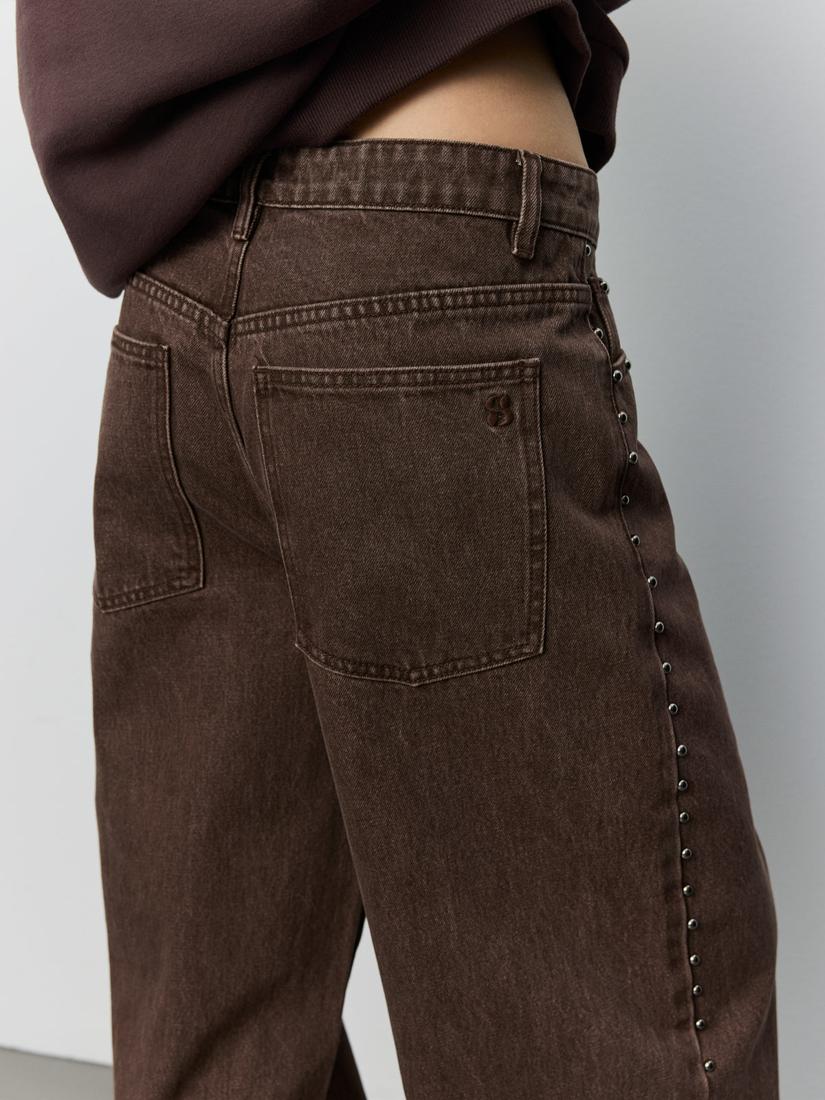 Sofie Schnoor WOMEN HAVANASW JEANS WITH RIVETS Jeans 9099 Middle Brown