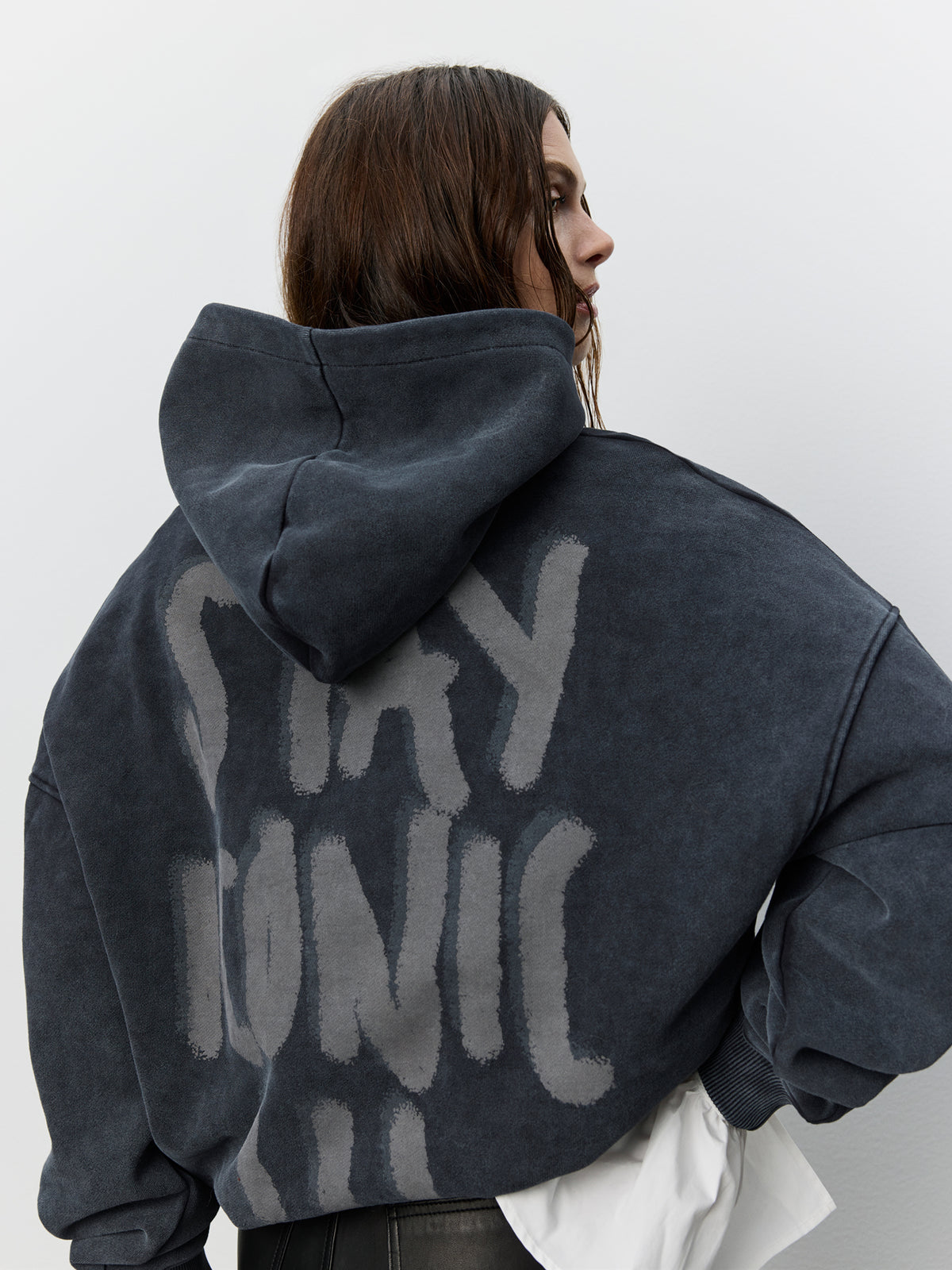 Sofie Schnoor WOMEN ICON 015 - RANSOSW HOODIE Hoodie 1015 Washed black