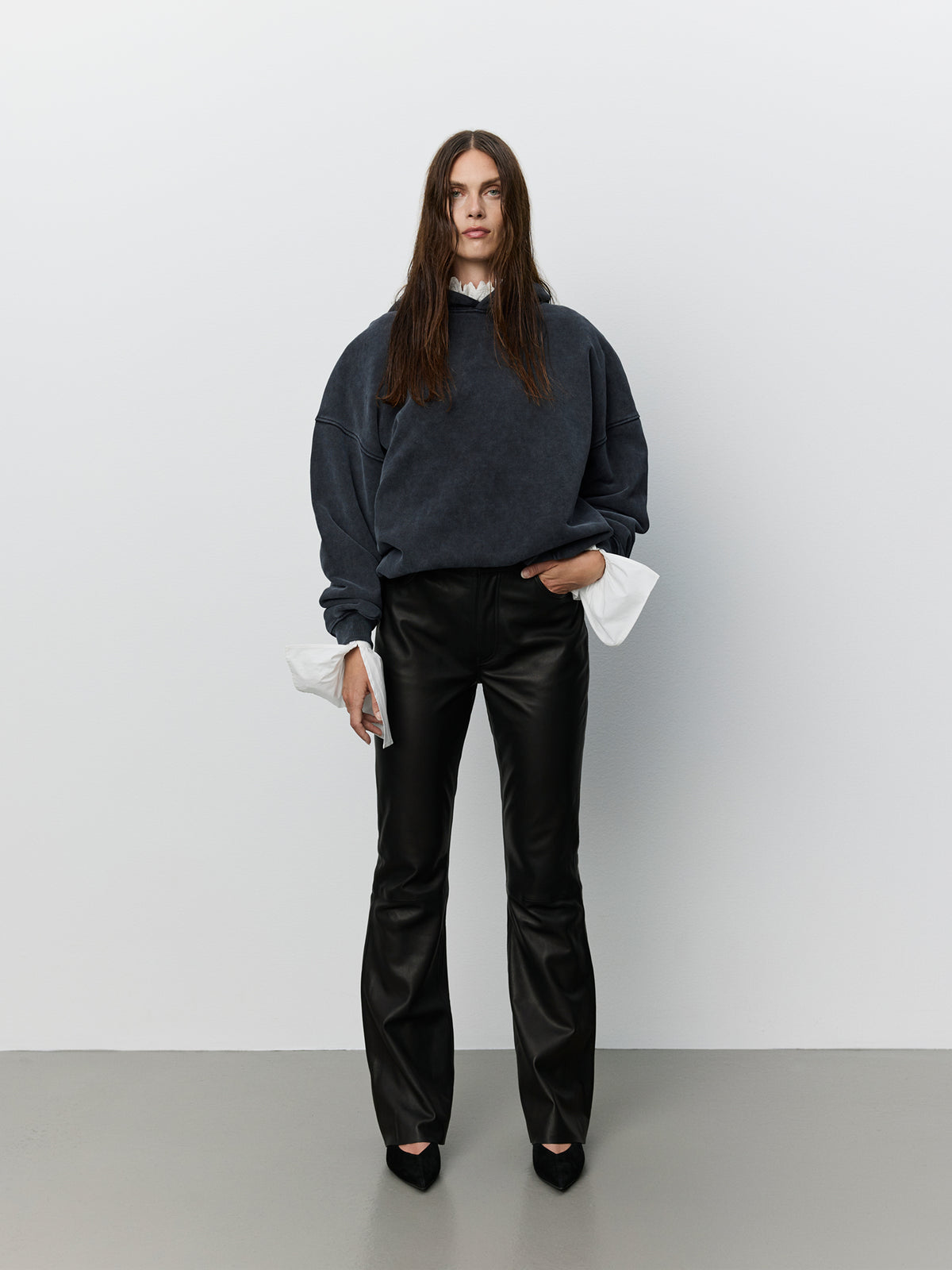 Sofie Schnoor WOMEN ICON 015 - RANSOSW HOODIE Hoodie 1015 Washed black