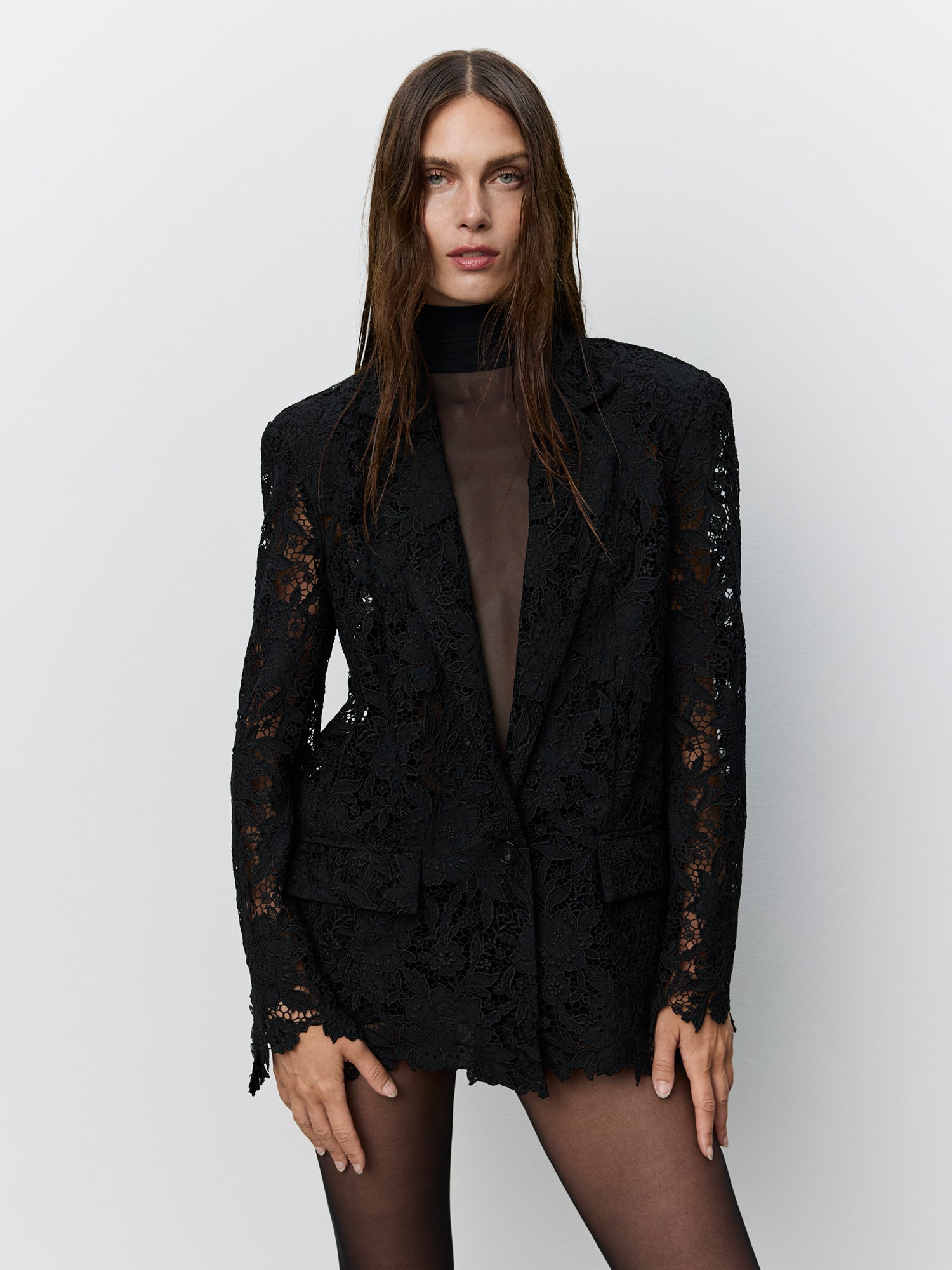 Sofie Schnoor WOMEN ICON 016 - MAROLYSW LACE BLAZER Blazer 1000 Black
