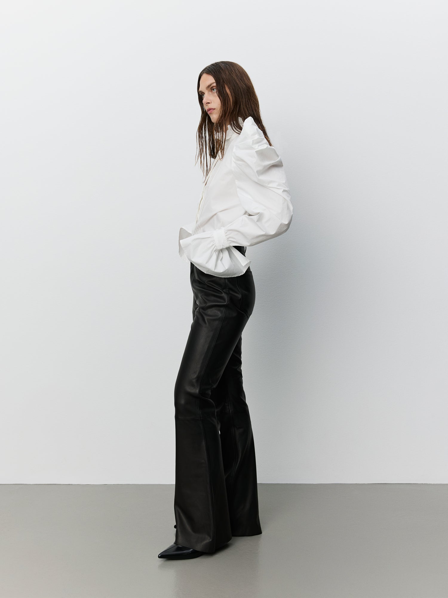 Sofie Schnoor WOMEN ICON 022 - GREDASW LEATHER TROUSERS Trousers 1000 Black