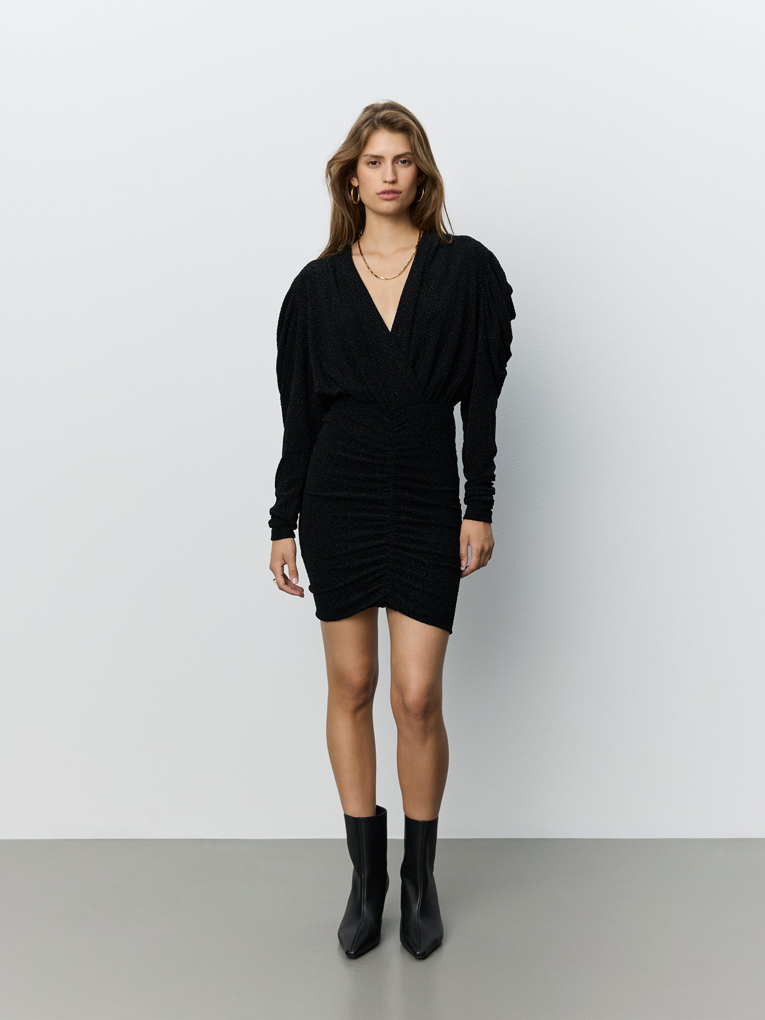 Sofie Schnoor WOMEN ILYASW GLITTER DRESS Dress 1003 Black glitter