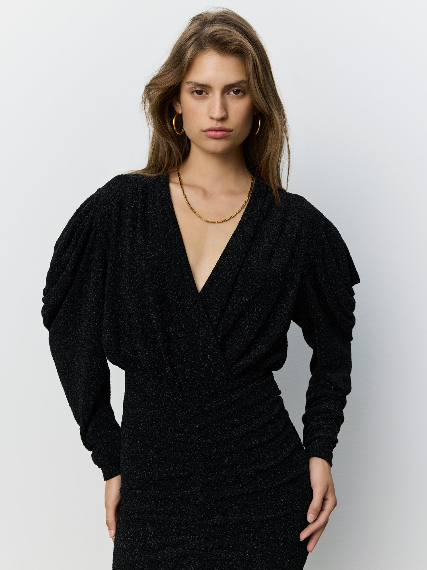 Sofie Schnoor WOMEN ILYASW GLITTER DRESS Dress 1003 Black glitter