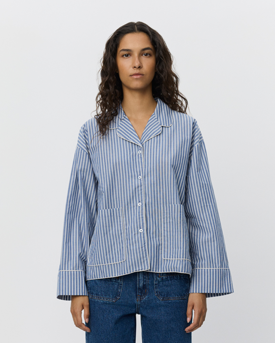 Sofie Schnoor WOMEN IMANASW SHIRT Shirt 5092 Blue striped