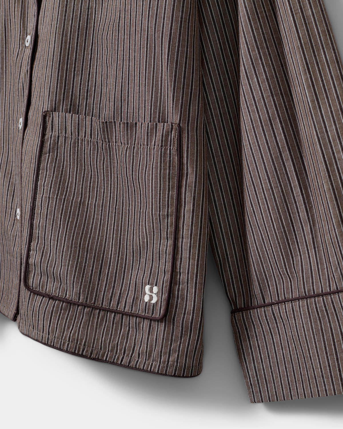 Sofie Schnoor WOMEN IMANASW SHIRT Shirt 7166 Dark Brown Striped