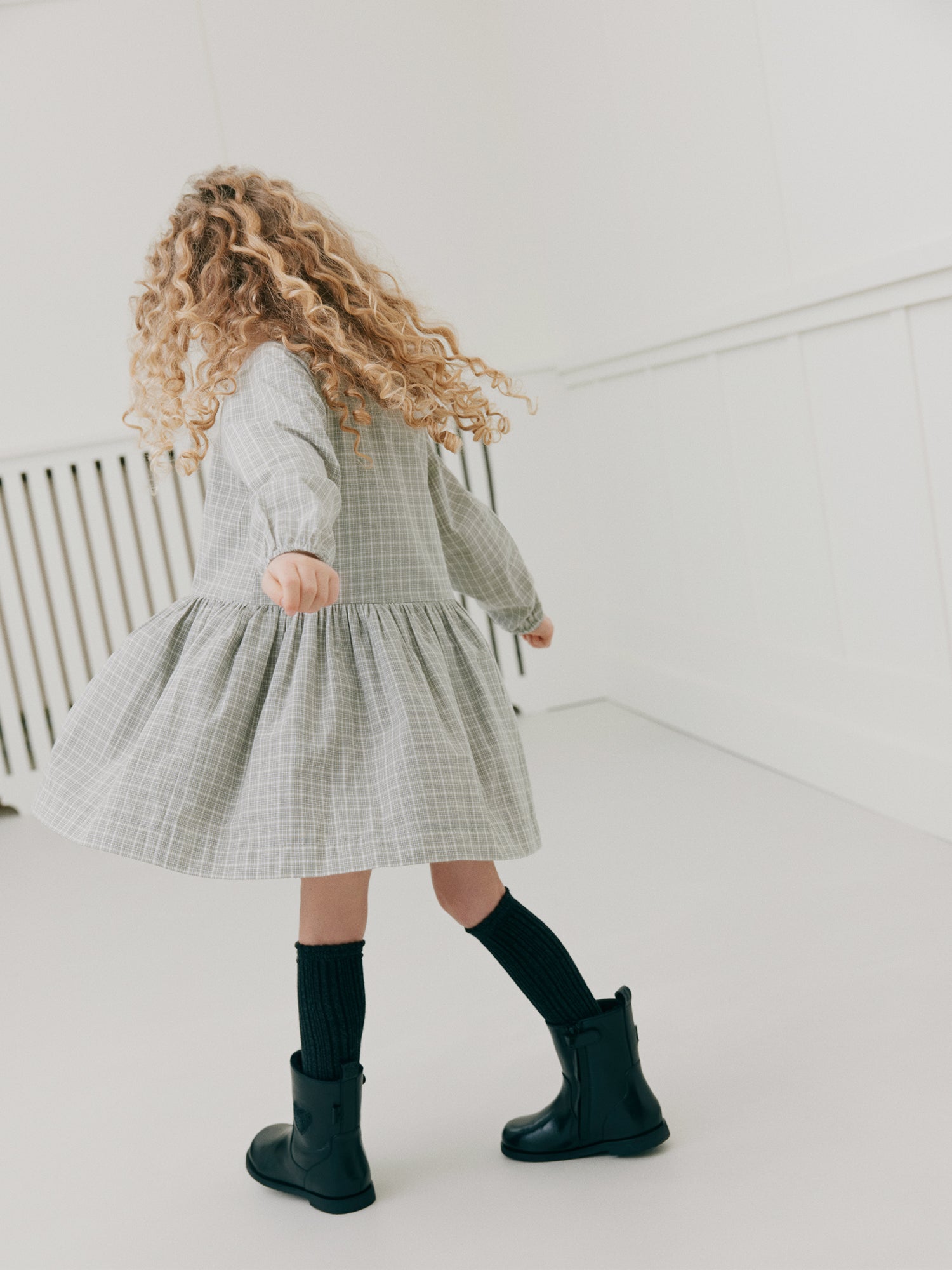Sofie Schnoor KIDS INDICAKB DRESS Dress 8040 Grey check