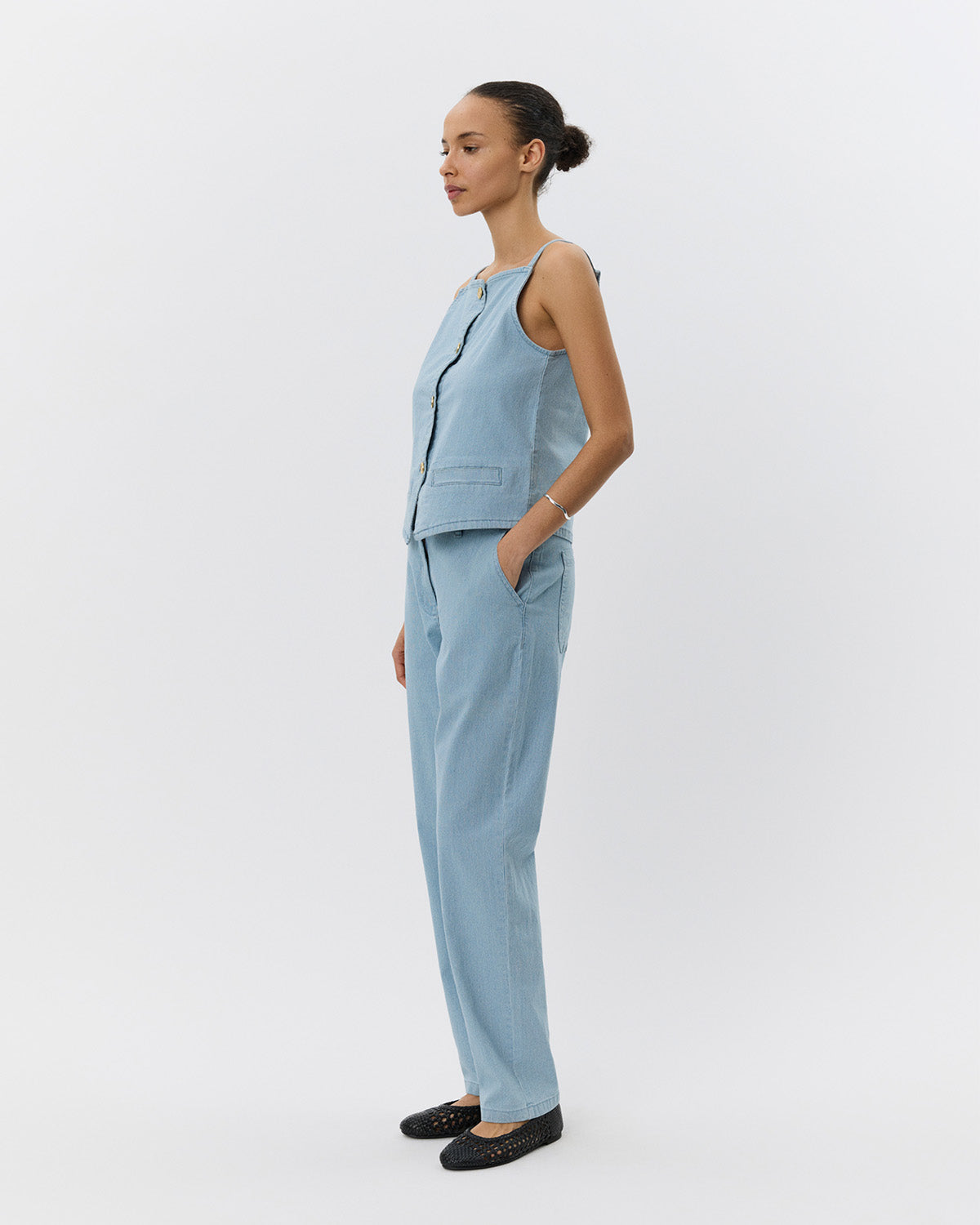 Sofie Schnoor WOMEN IRISHSW TROUSERS Trousers 5094 Light Blue striped