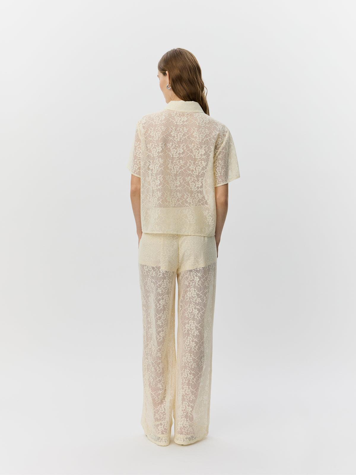 Sofie Schnoor WOMEN IVYSW CROCHET LACE TROUSERS Trousers 0159 Cream White