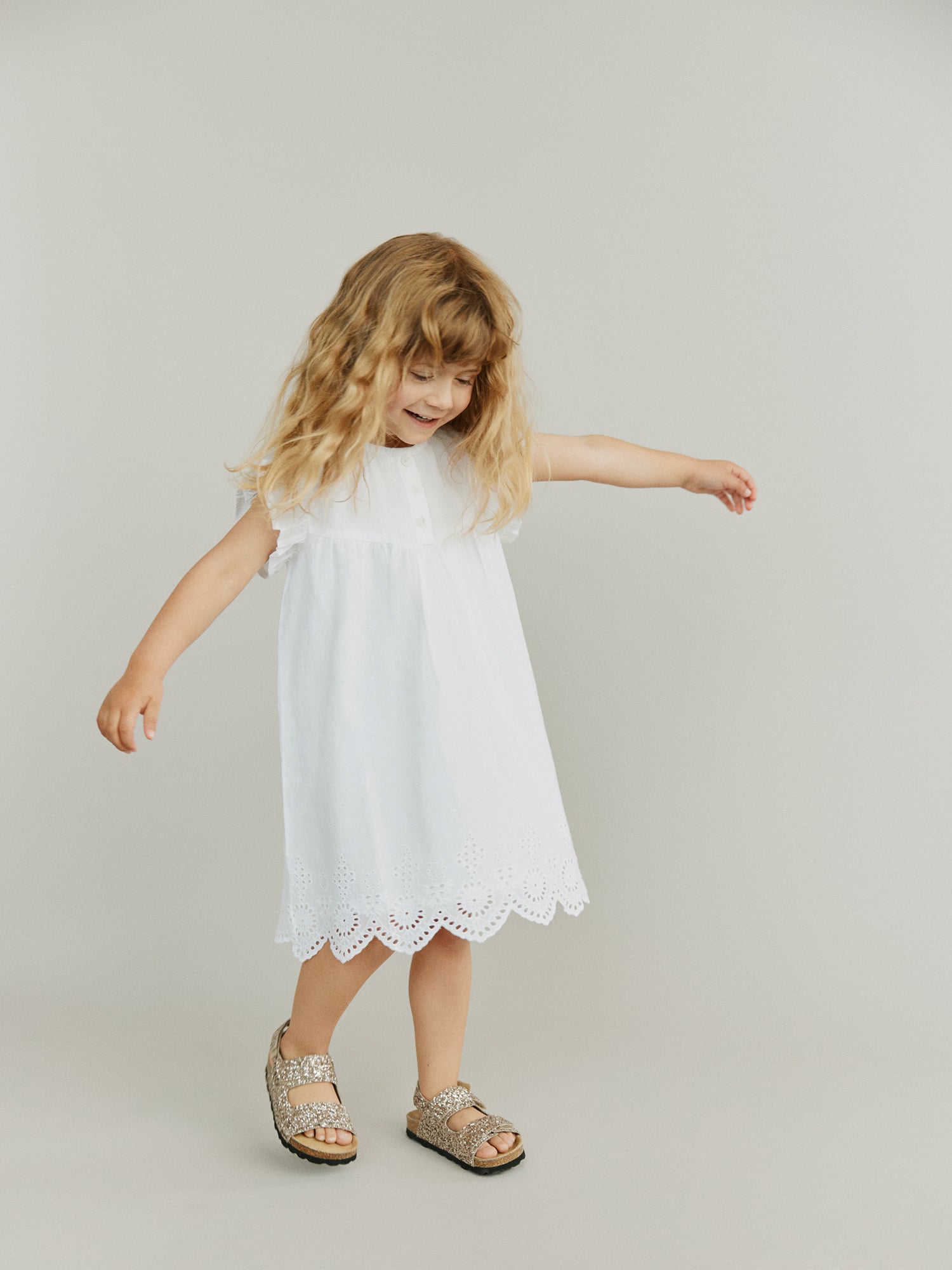 Sofie Schnoor KIDS IvaloKB Dress Dress 0124 Snow white