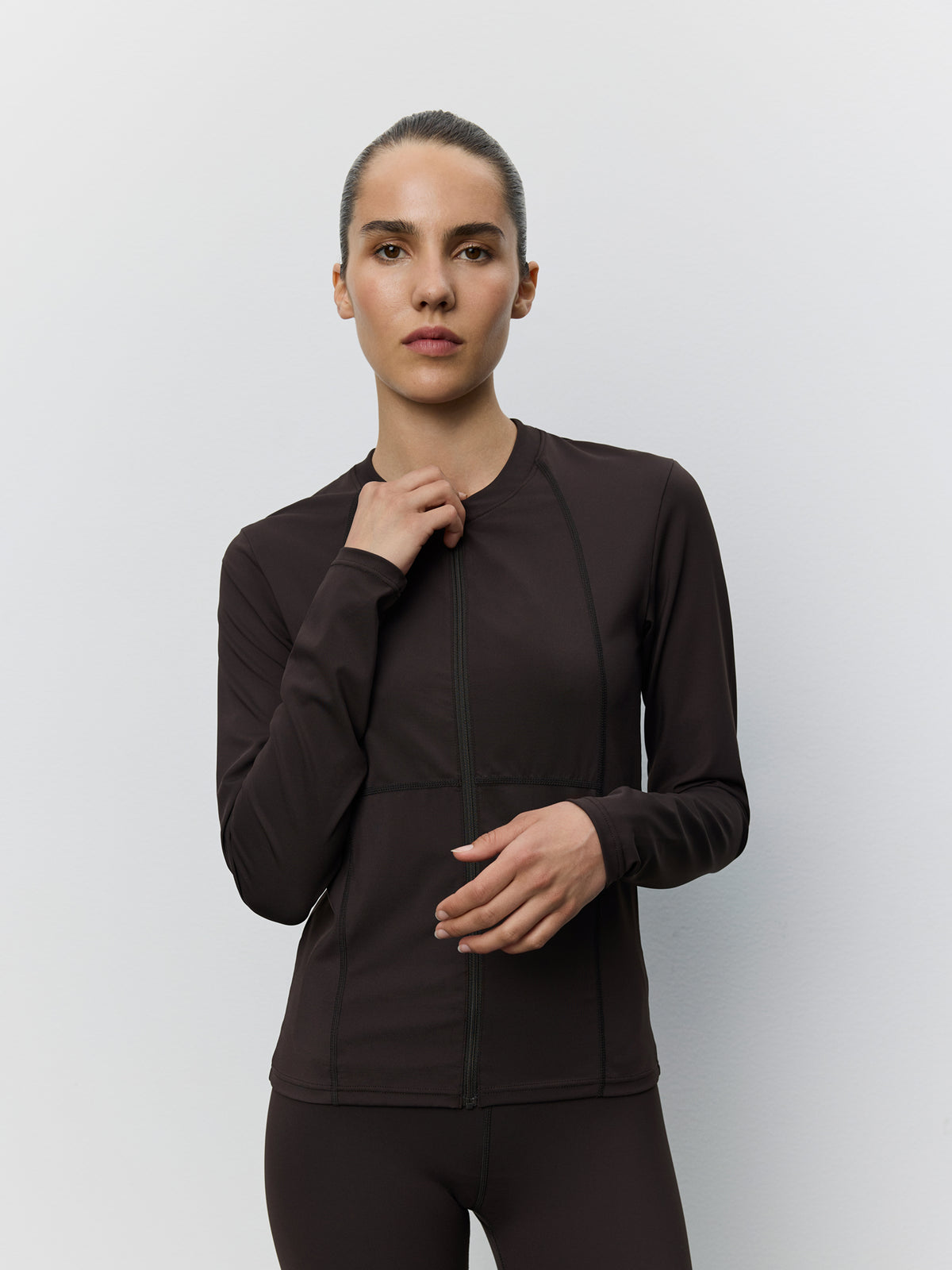 Sofie Schnoor SPORT JAYASPO ZIP BLOUSE Blouse 7025 Dark brown