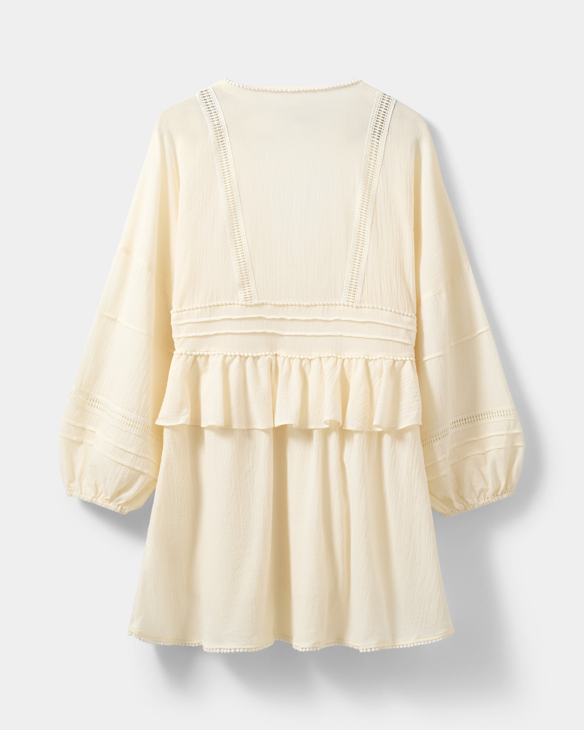 Sofie Schnoor WOMEN JOUVESW LACE DETAIL MIDI DRESS Dress 0159 Cream White