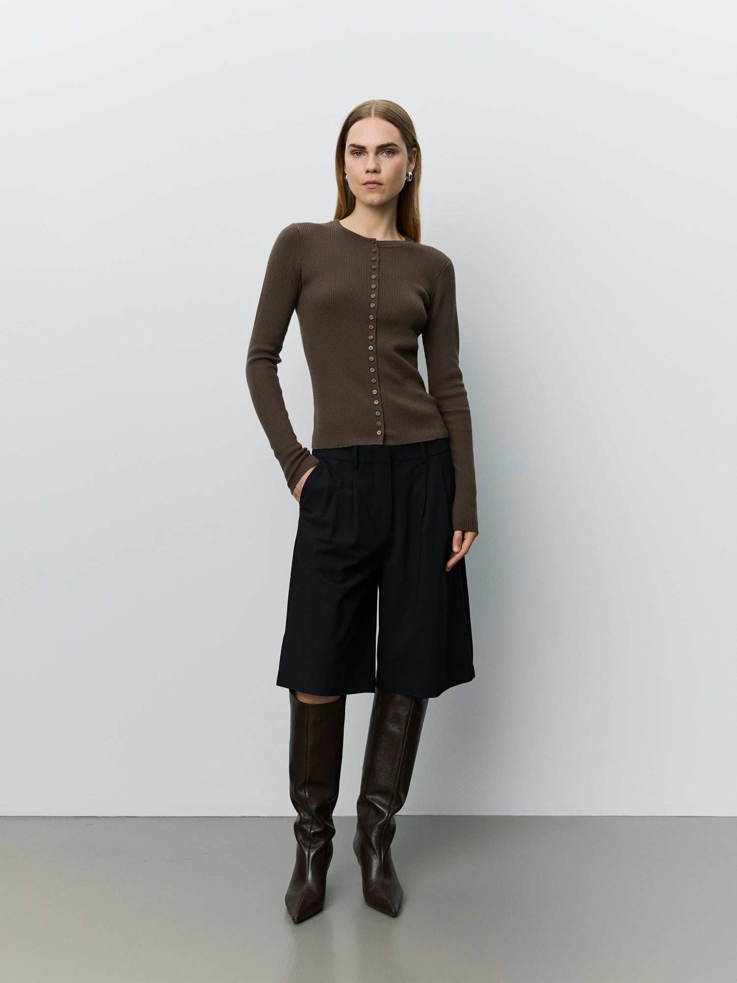 Sofie Schnoor WOMEN JULESSW KNIT CARDIGAN Cardigan 7052 Brown