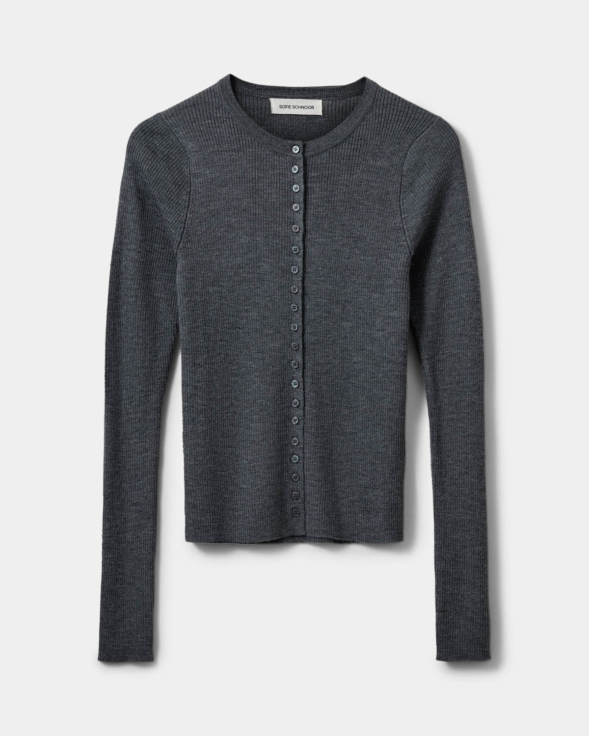 Sofie Schnoor WOMEN JULESSW KNIT CARDIGAN Cardigan 8011 Dark grey melange