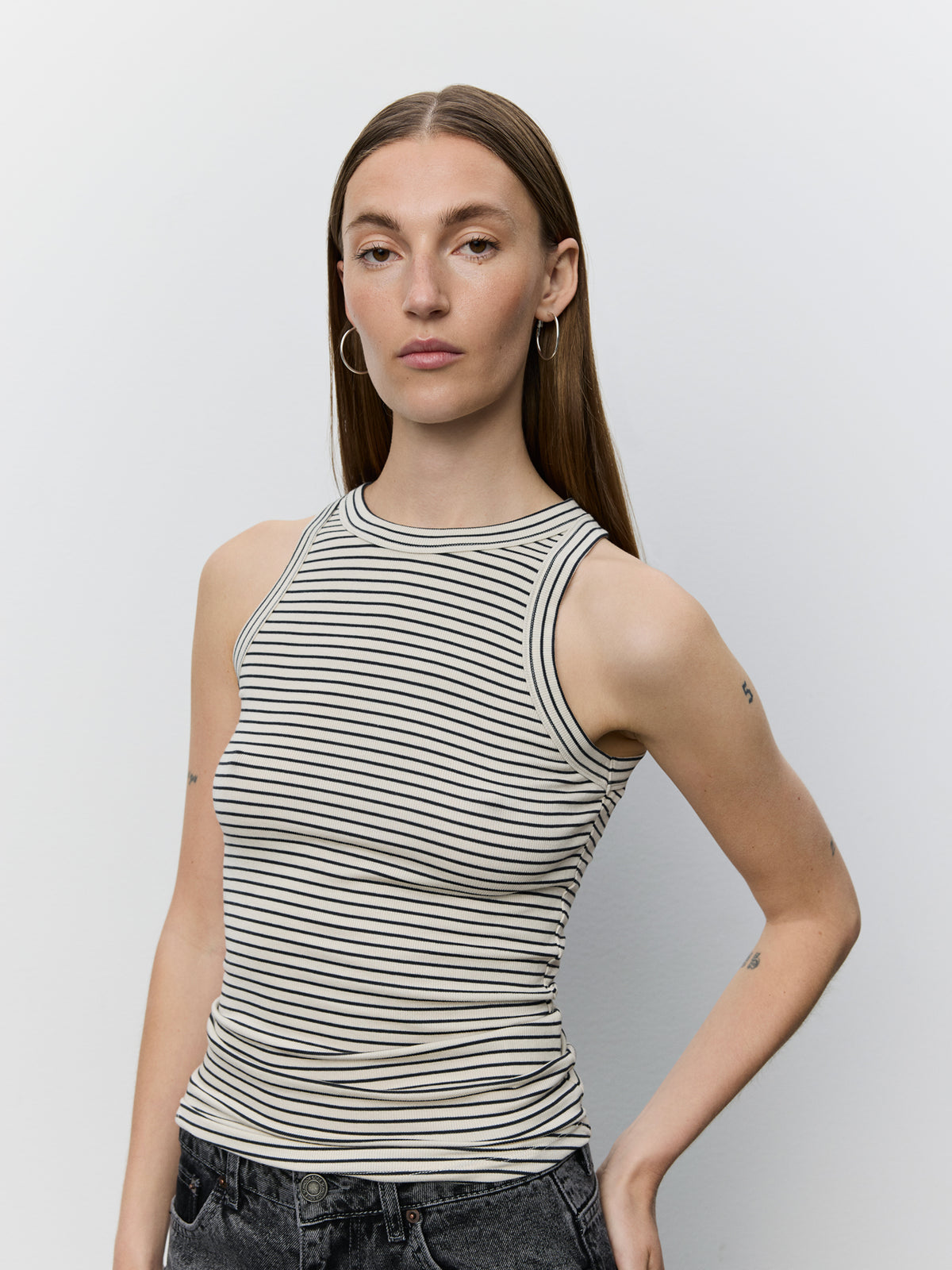 Sofie Schnoor WOMEN JULLIESW STRIPE TOP Top 0104 Off white