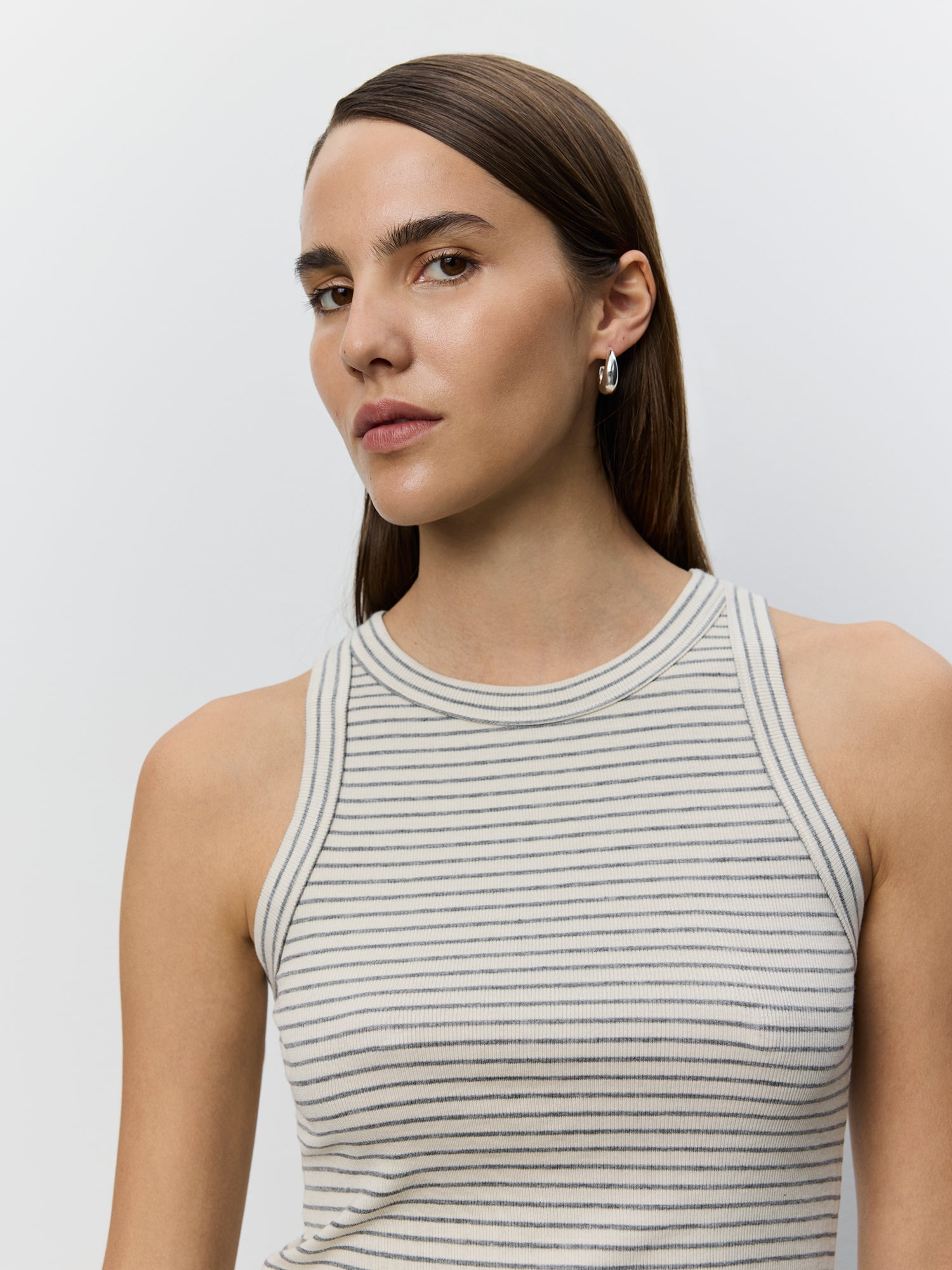 Sofie Schnoor WOMEN JULLIESW STRIPE TOP Top 8048 Grey Striped