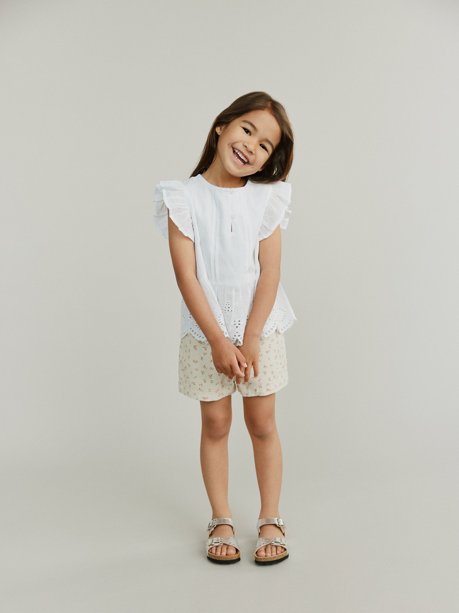 Sofie Schnoor KIDS JuiletteKB Blouse Blouse 0124 Snow white