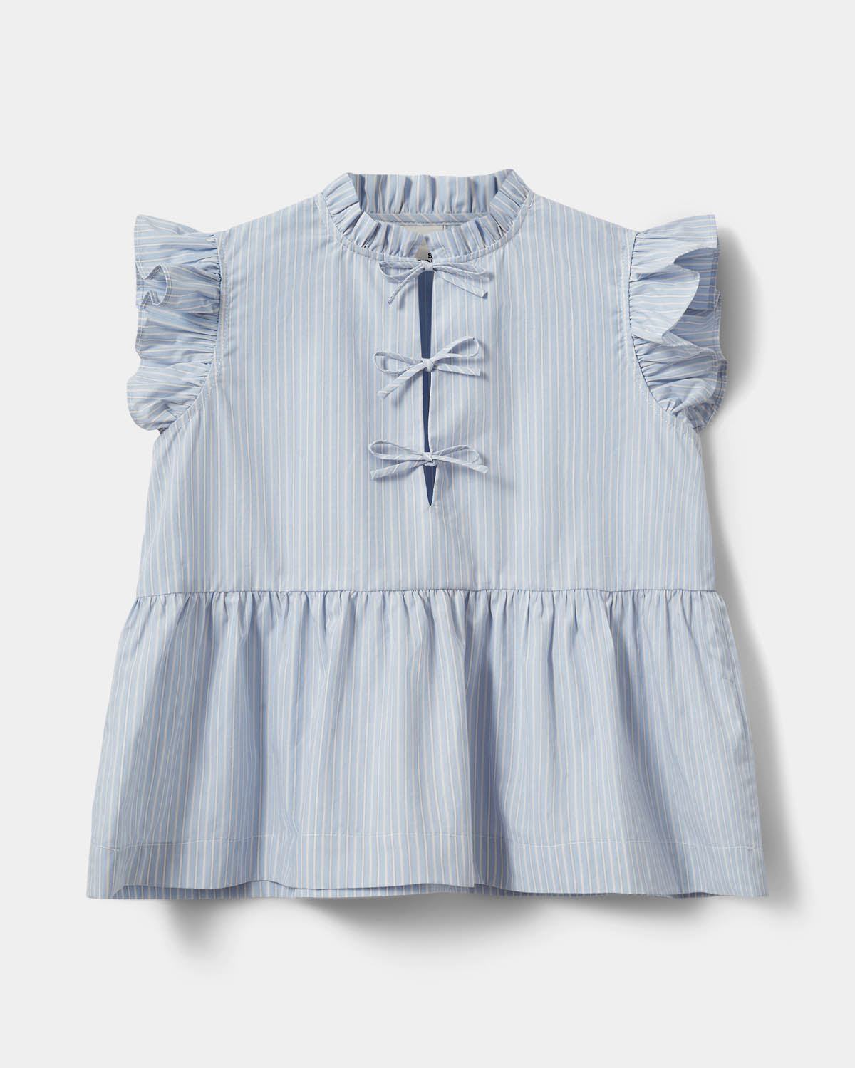 Sofie Schnoor YOUNG JulietteSY Top Shirt 5094 Light Blue striped