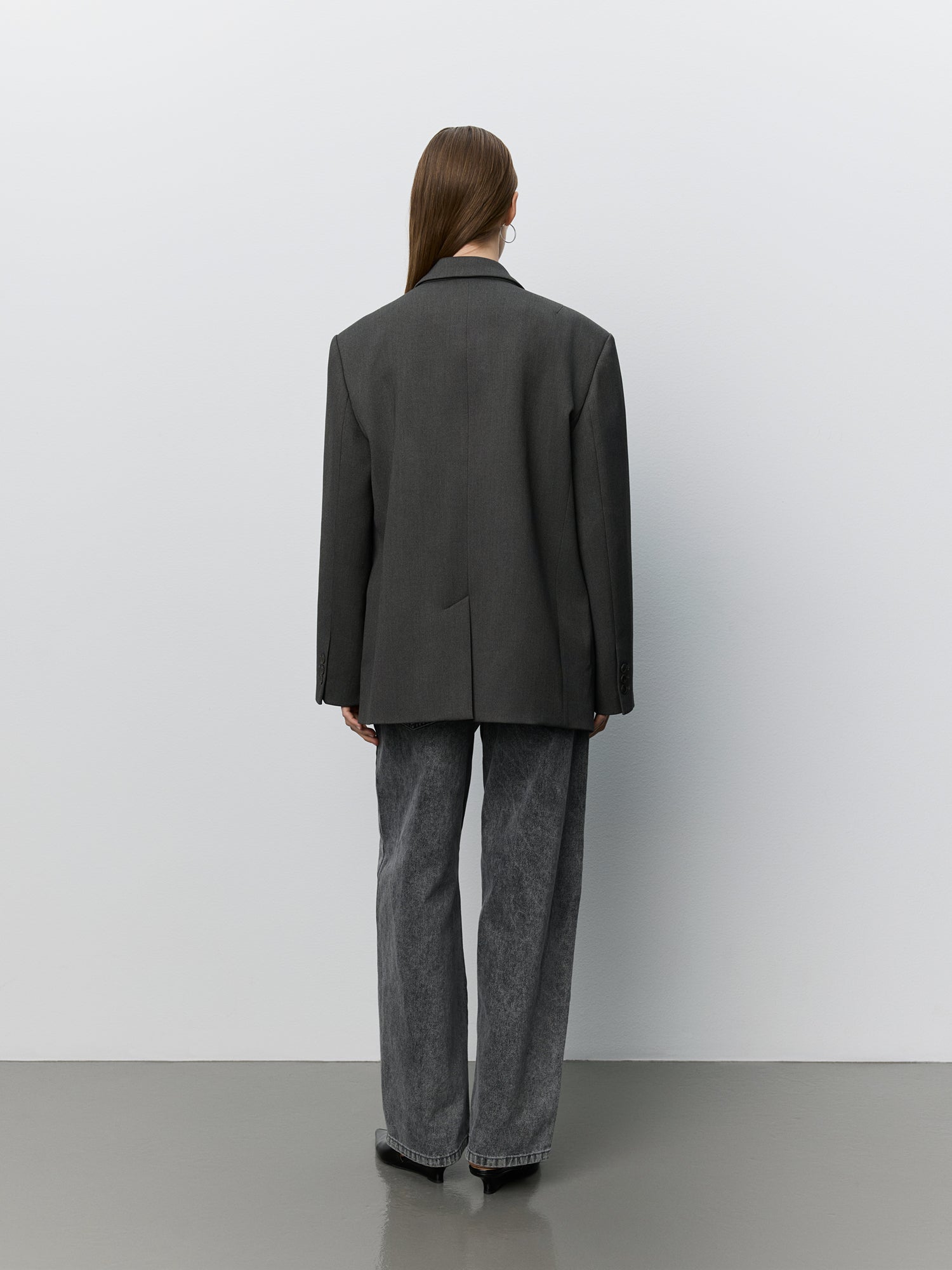 Sofie Schnoor WOMEN KAISW OVERSIZE BLAZER Blazer 8000 Grey Melange