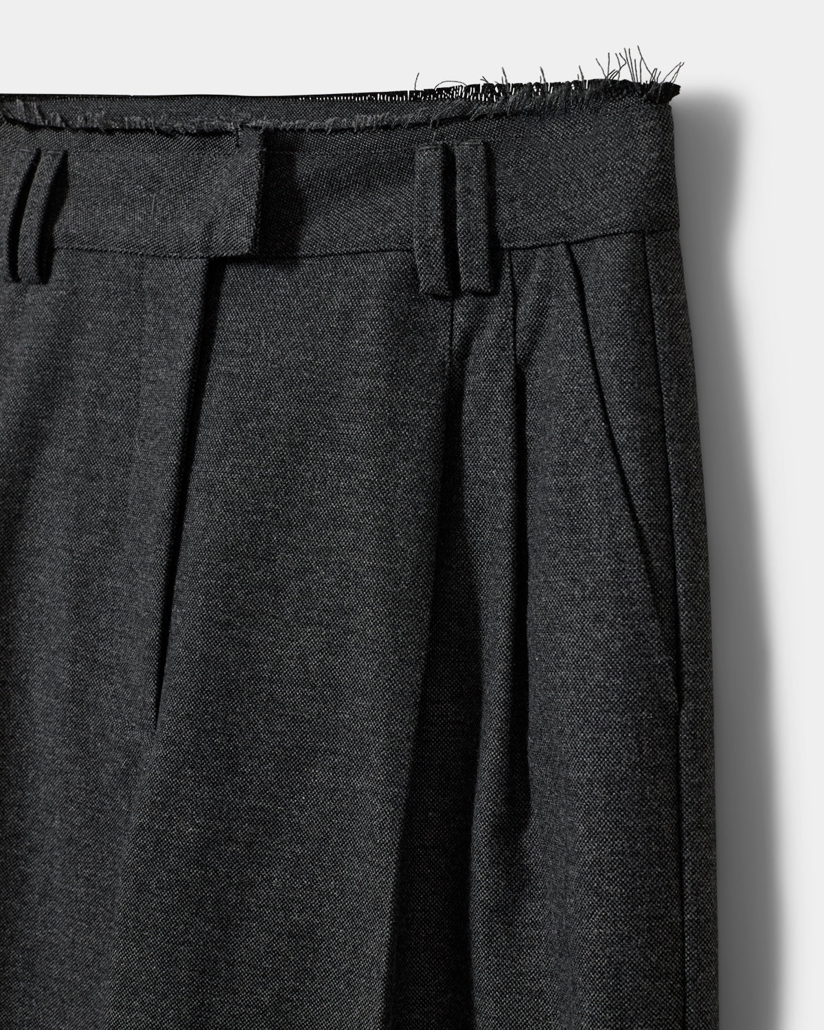 Sofie Schnoor WOMEN KIMJASW RAW EDGE TROUSERS Trousers 8011 Dark grey melange