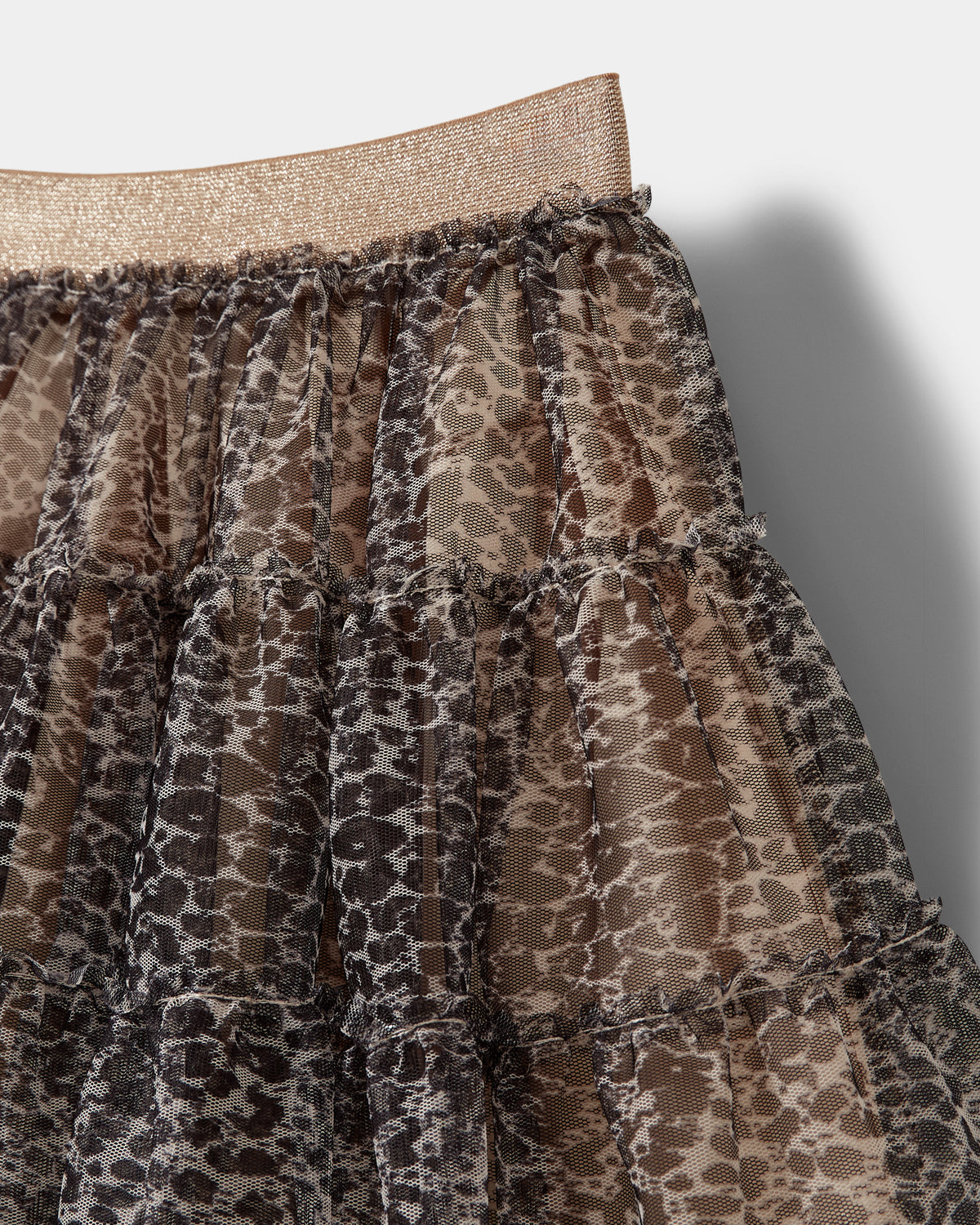 Sofie Schnoor KIDS KammaKB Skirt Skirt 9140 AOP Leo Light Sand