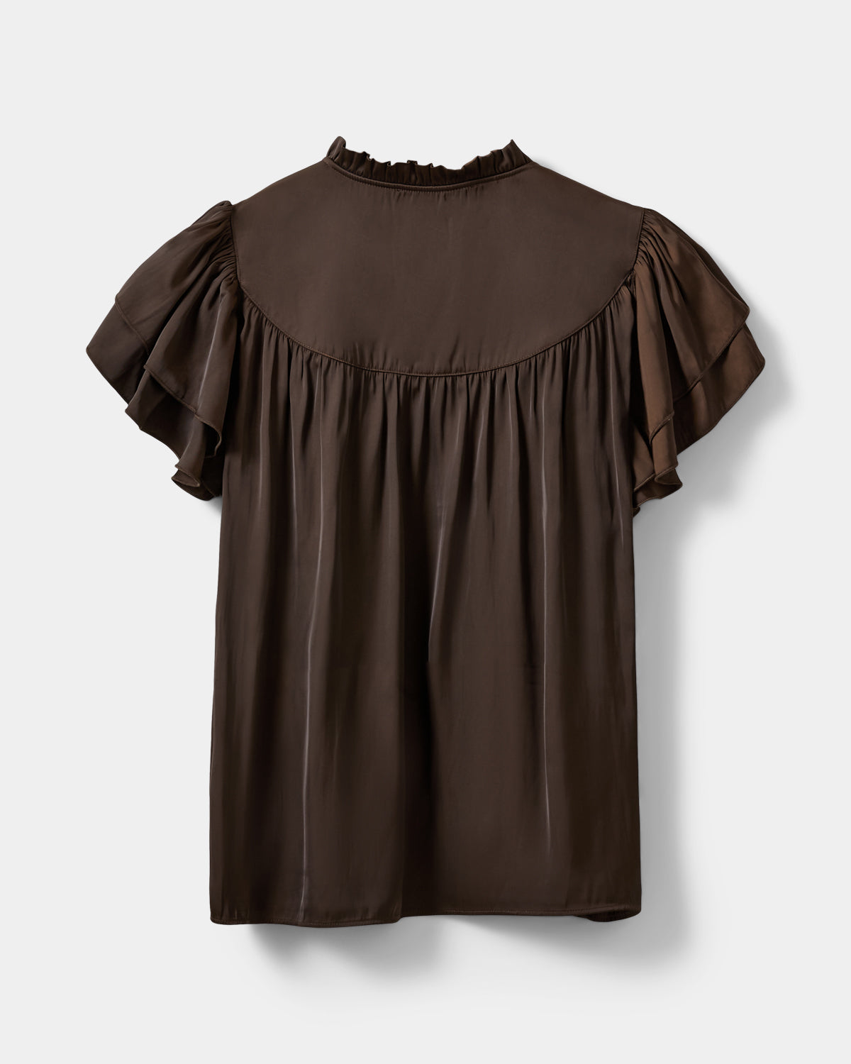 Sofie Schnoor WOMEN LALILASW FRILL TOP Top 7162 Intense Brown