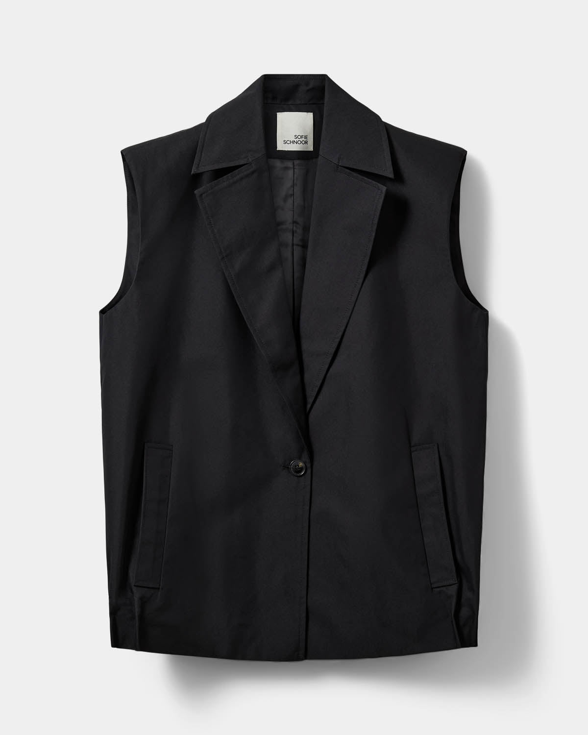 Sofie Schnoor WOMEN LANEASW PLEATED HEM VEST Vest 1000 Black