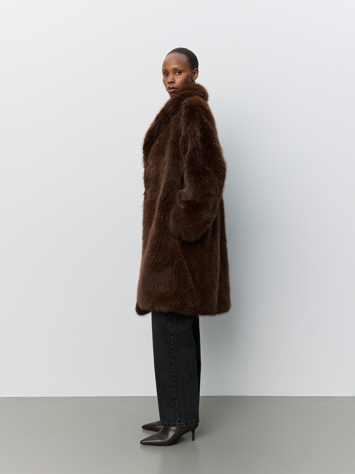 Sofie Schnoor WOMEN LARISSASW FAUX FUR JACKET Jacket 7052 Brown