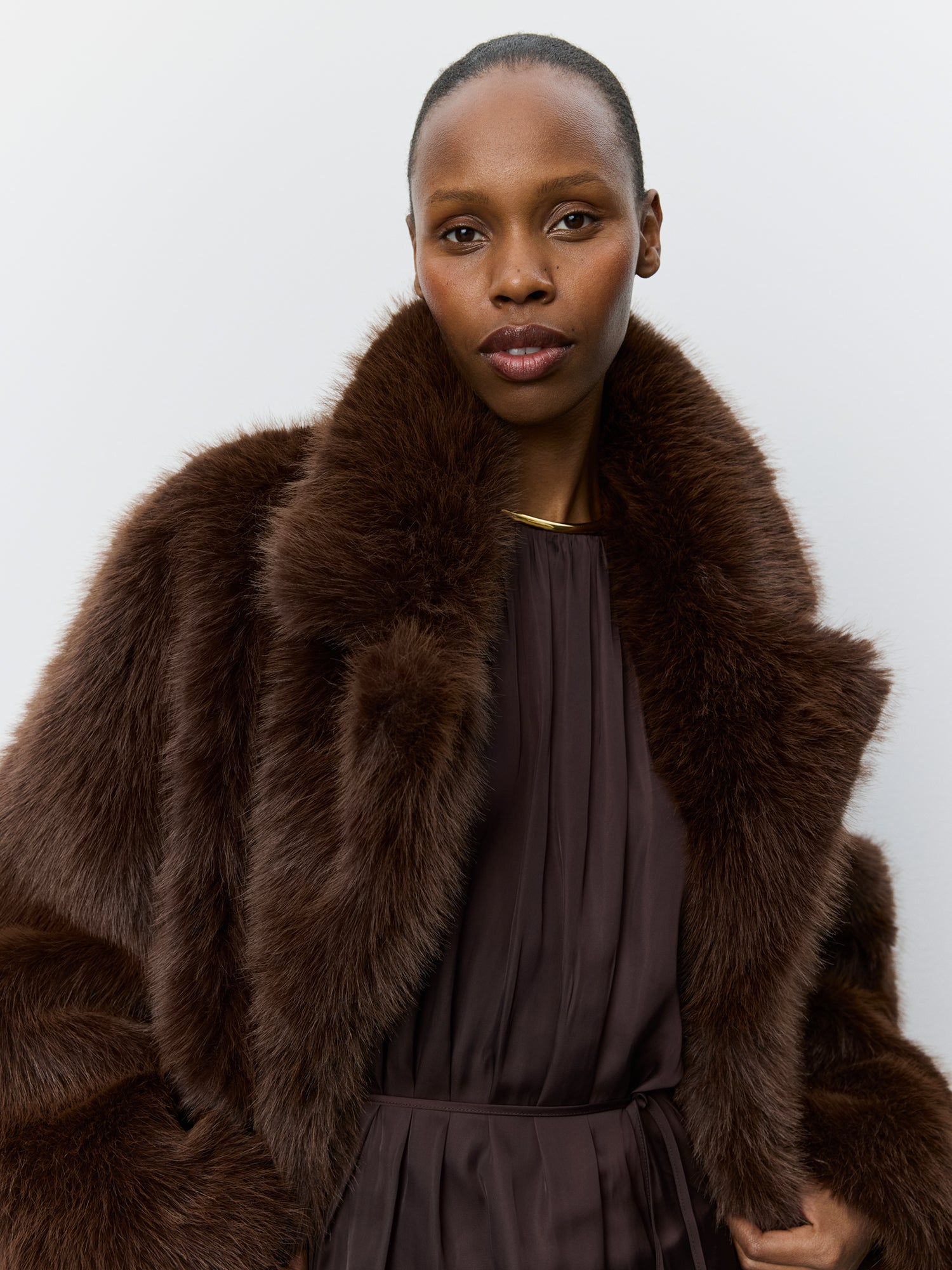 Sofie Schnoor WOMEN LARISSASW FAUX FUR JACKET Jacket 7052 Brown
