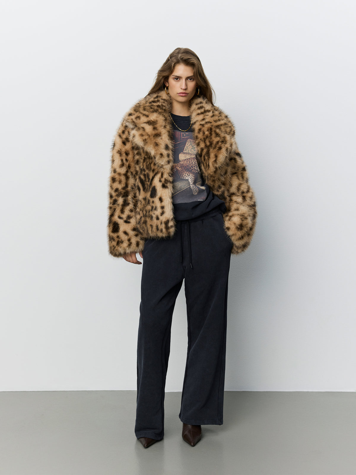 Sofie Schnoor WOMEN LARRIESW FAUX FUR LEOPARD JACKET Jacket 9006 Leopard