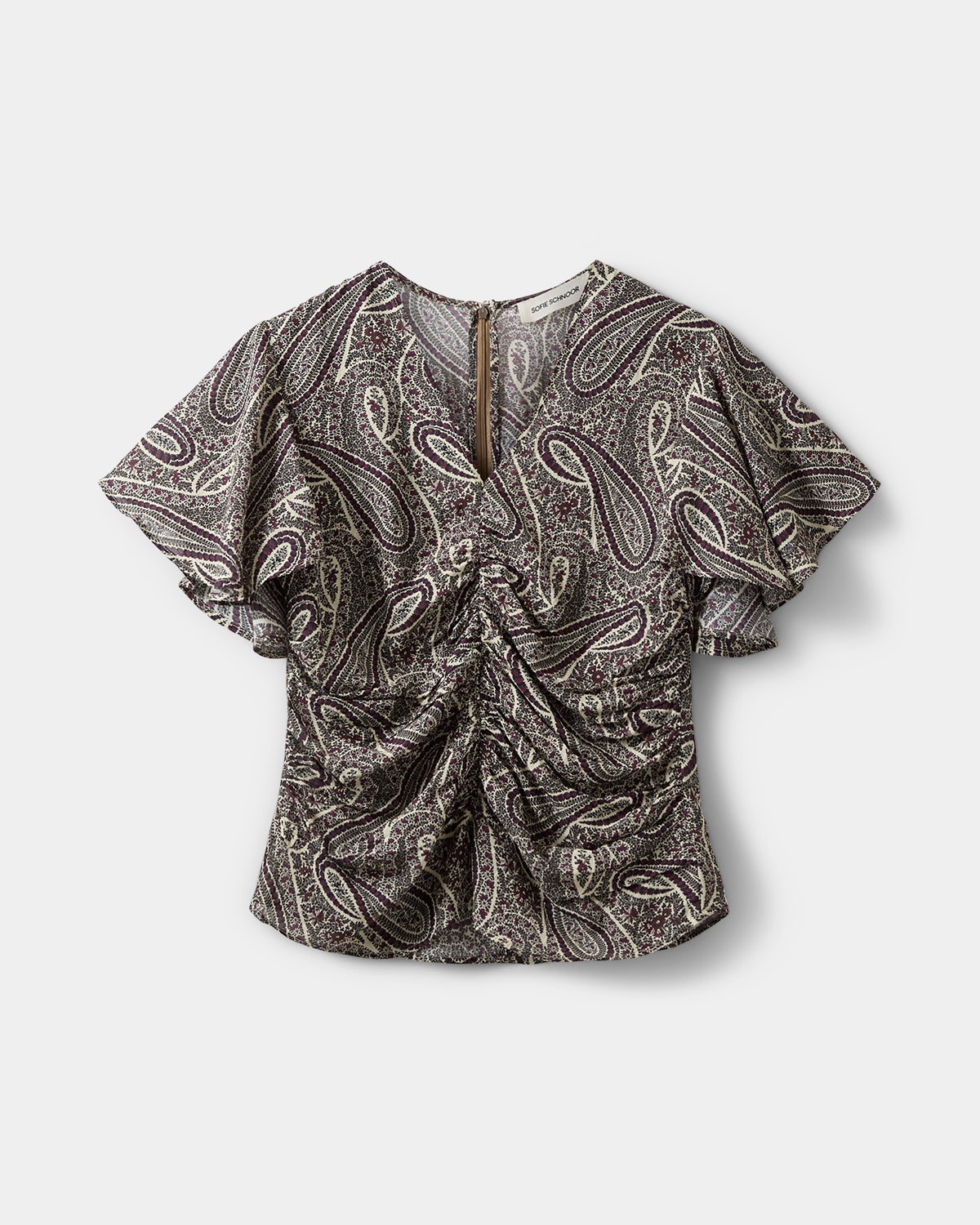 Sofie Schnoor WOMEN LEELASW PRINTED BLOUSE Blouse 4170 Bordeaux mix Paisley