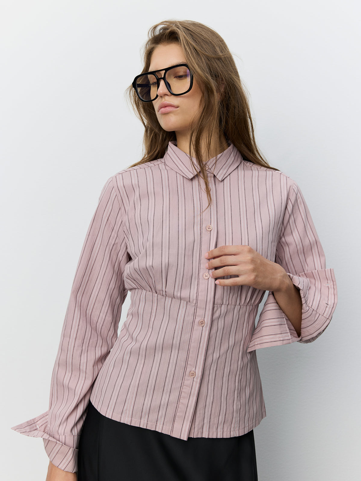 Sofie Schnoor WOMEN LIANUSW STRIPED SHIRT Shirt 7173 Dusty Plum Sripe