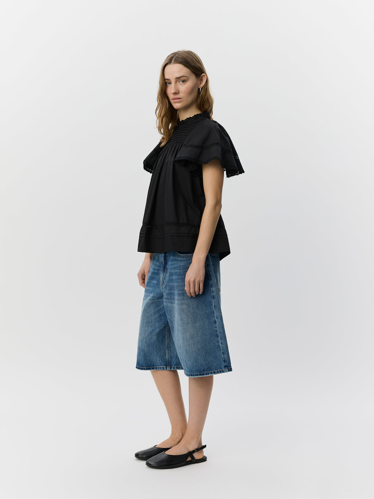 Sofie Schnoor WOMEN LILOUSW LIGHT COTTON TOP Top 1000 Black