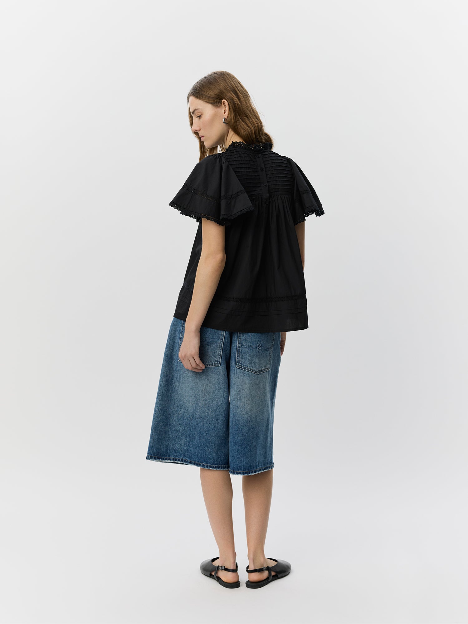 Sofie Schnoor WOMEN LILOUSW LIGHT COTTON TOP Top 1000 Black