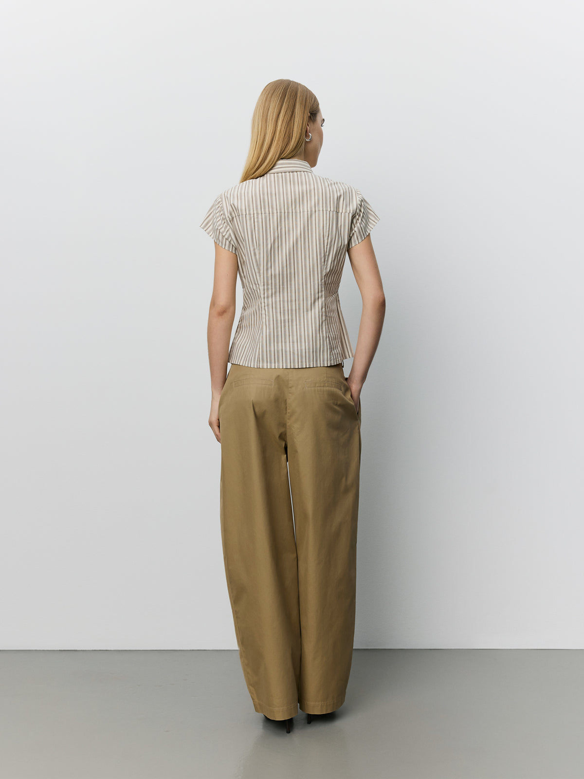 Sofie Schnoor WOMEN LILYANSW FITTED SHIRT Shirt 7118 Light Brown Striped
