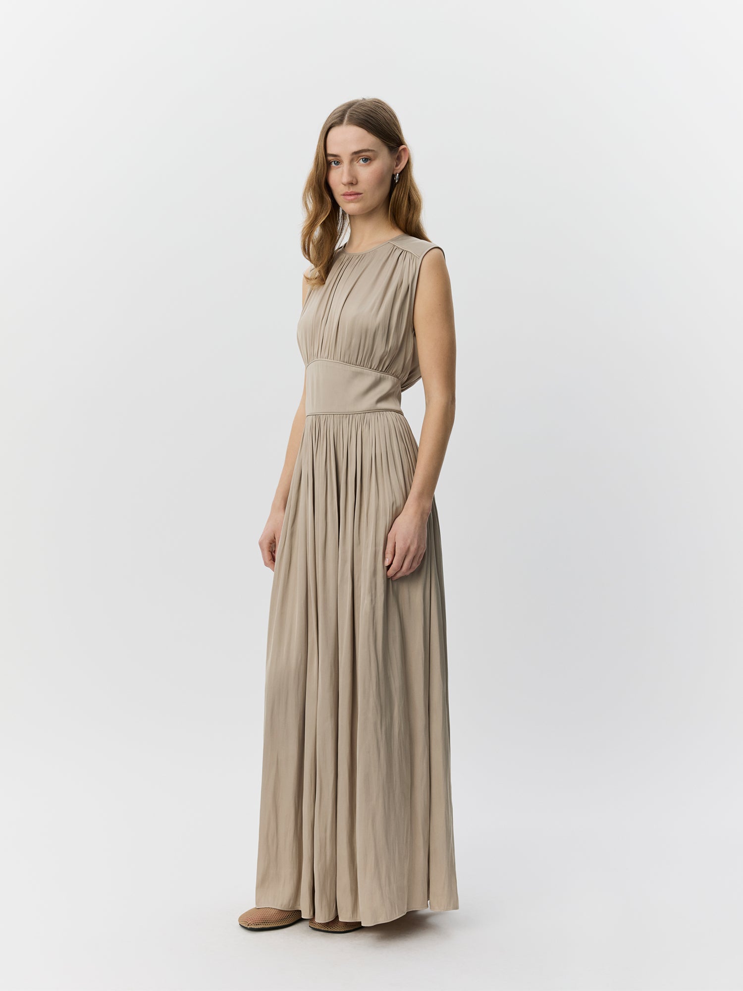 Sofie Schnoor WOMEN LINSW MAXI DRESS Dress 8058 Feather Gray