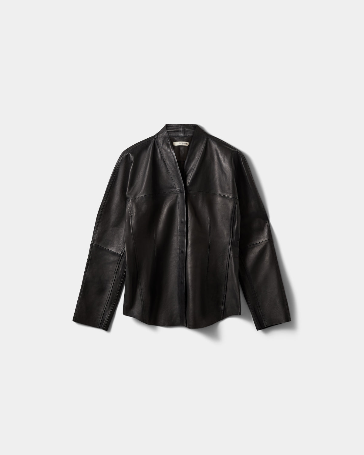 Sofie Schnoor WOMEN ICON 021 - LIRASW FITTED LEATHER SHIRT Shirt 1000 Black