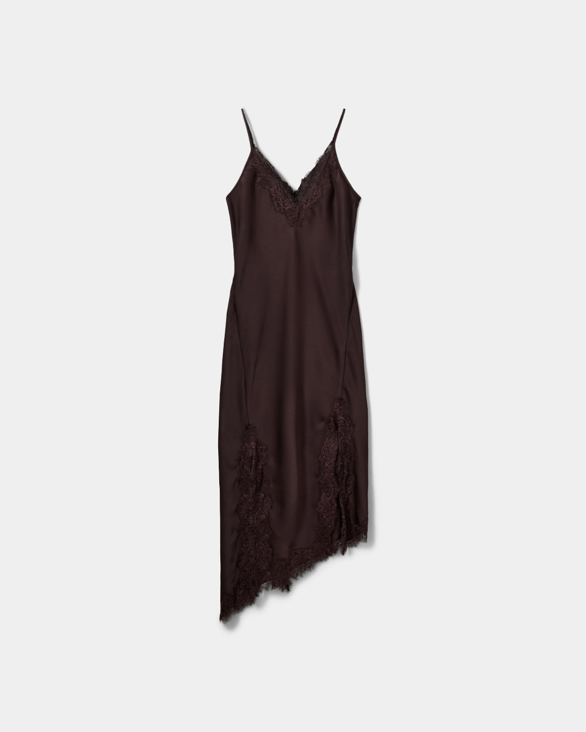 Sofie Schnoor WOMEN LOUNELLESW SATIN LACE DRESS Dress 7168 Dark Plum