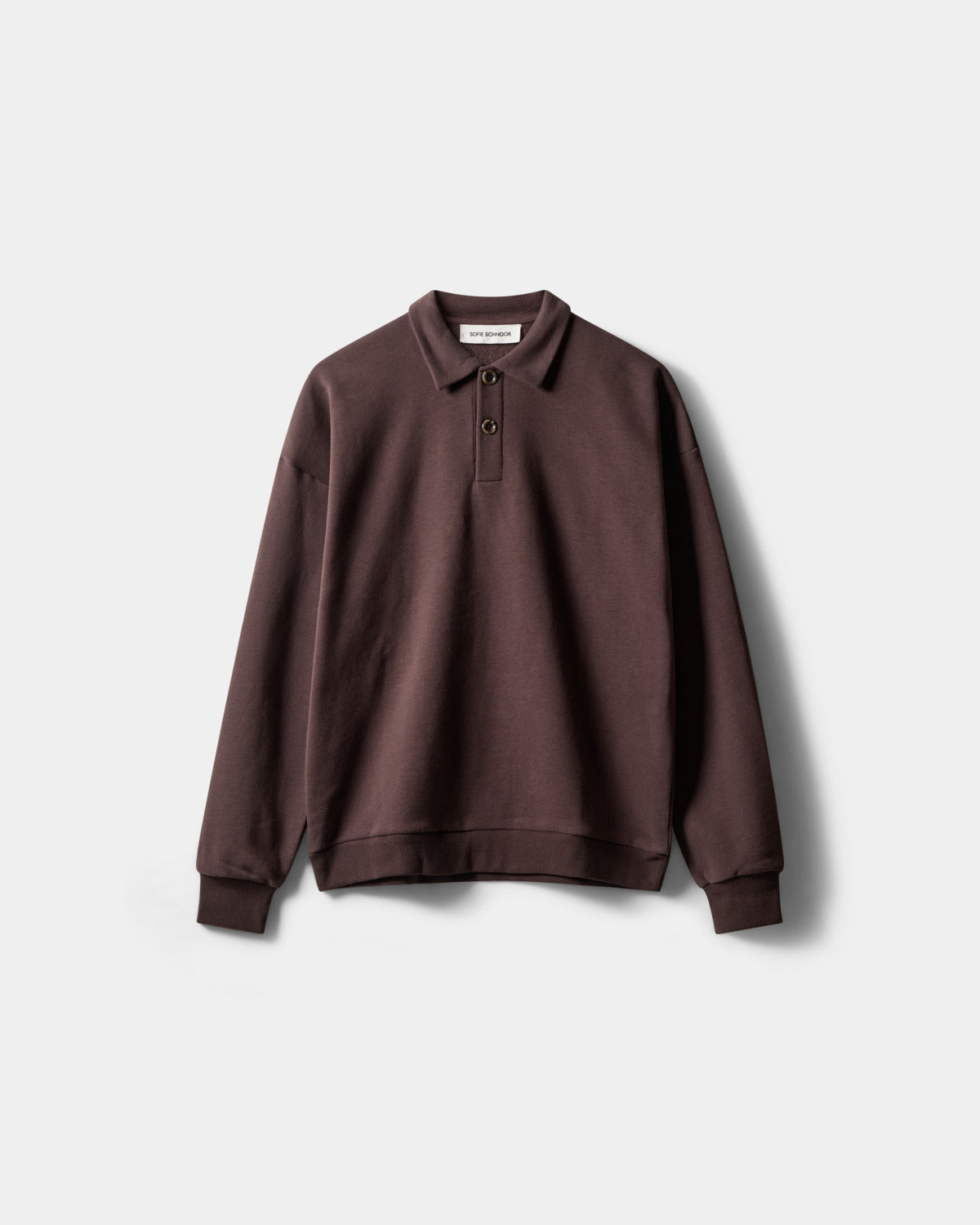 Sofie Schnoor WOMEN LUMESW POLO SWEATSHIRT T-shirt Long Sleeve 7080 Dark brown