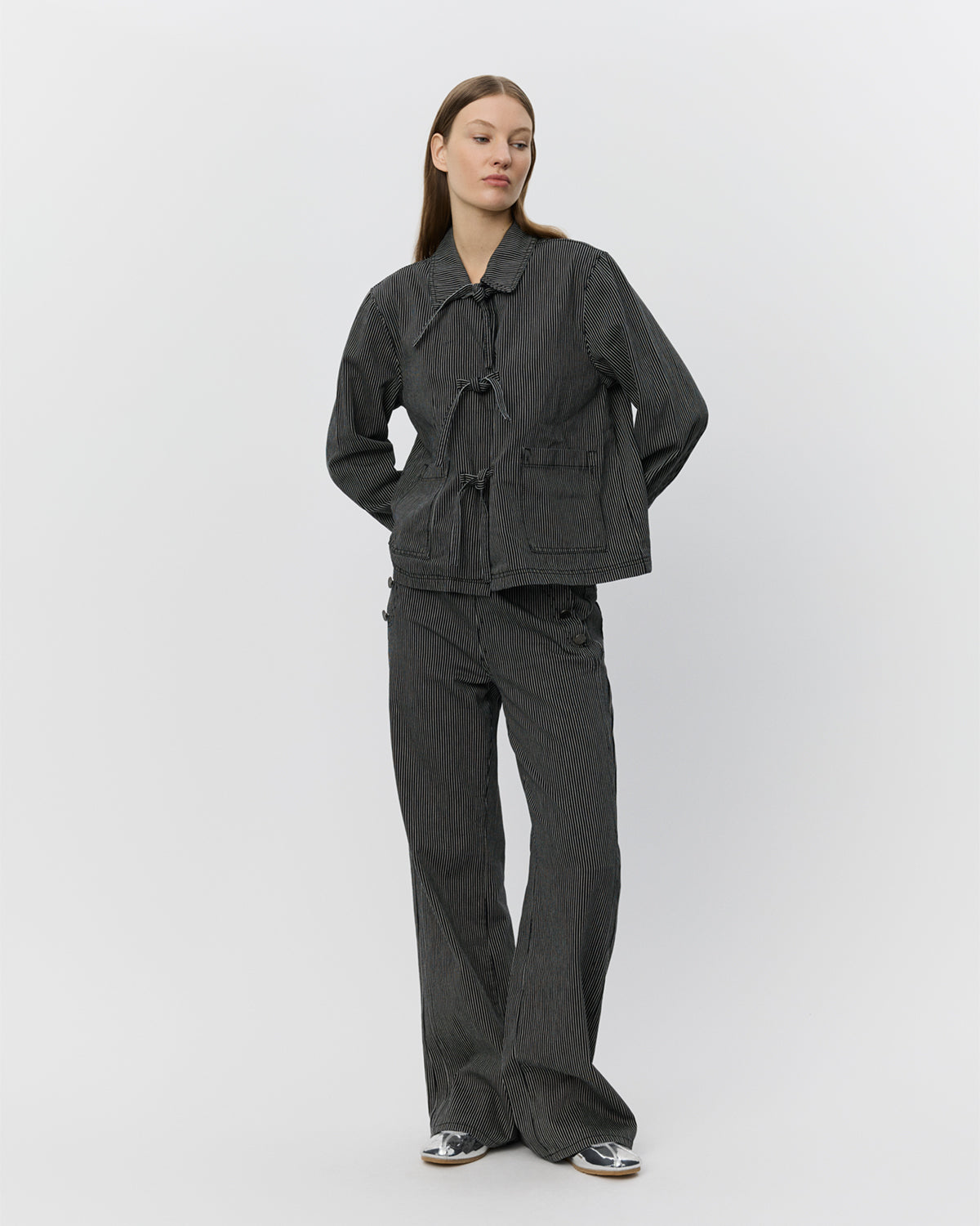 Sofie Schnoor WOMEN LYONSW TROUSERS Trousers 1017 Black striped
