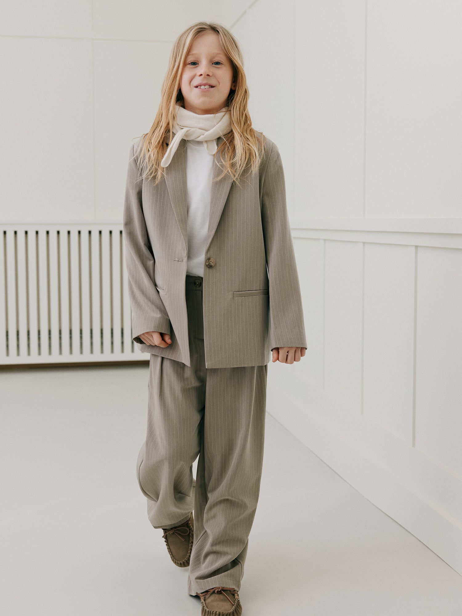 Sofie Schnoor YOUNG MALINASY TROUSERS Trousers 7120 Beige Striped