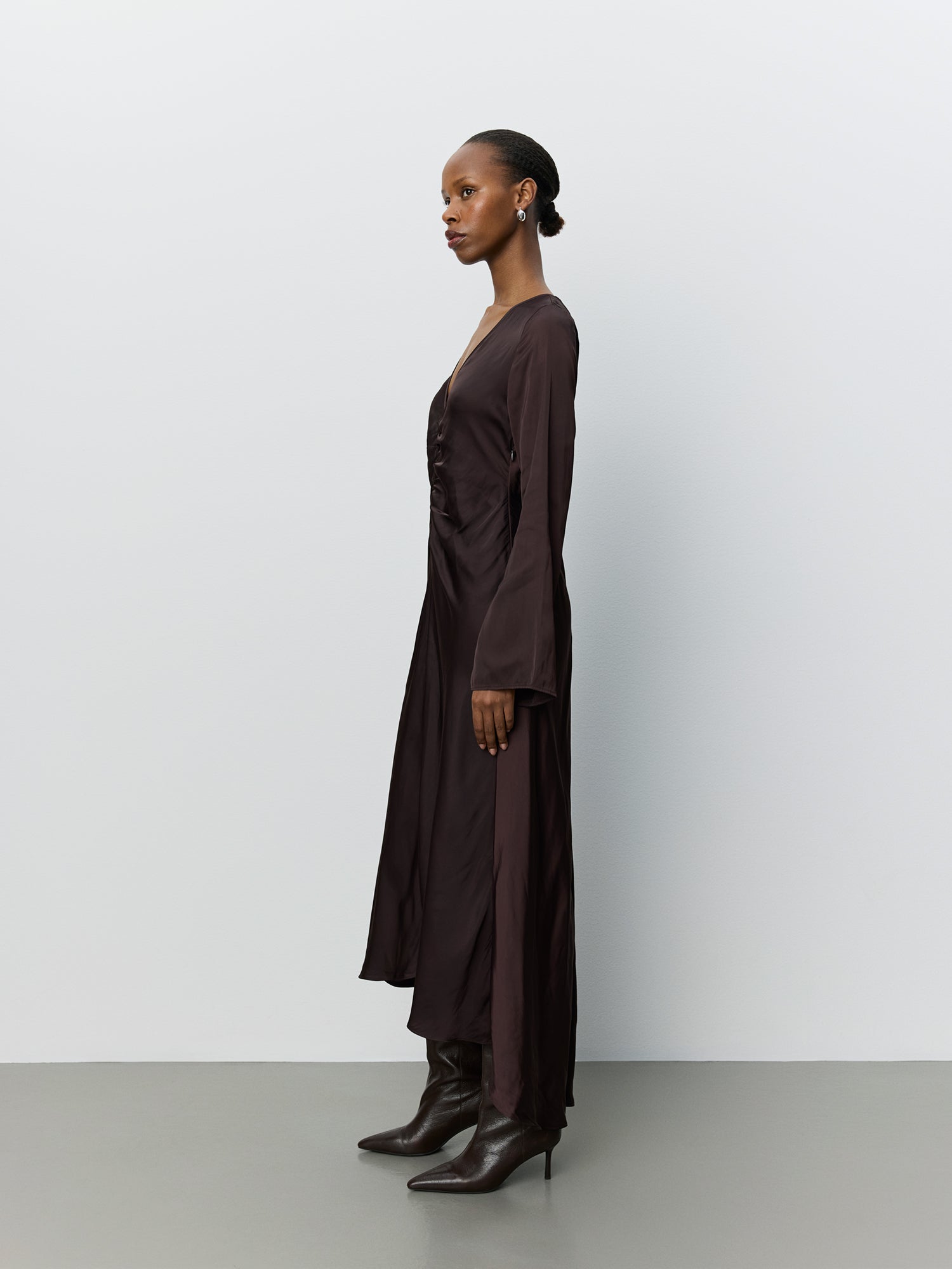 Sofie Schnoor WOMEN MALYSW V-NECK DRESS Dress 7168 Dark Plum