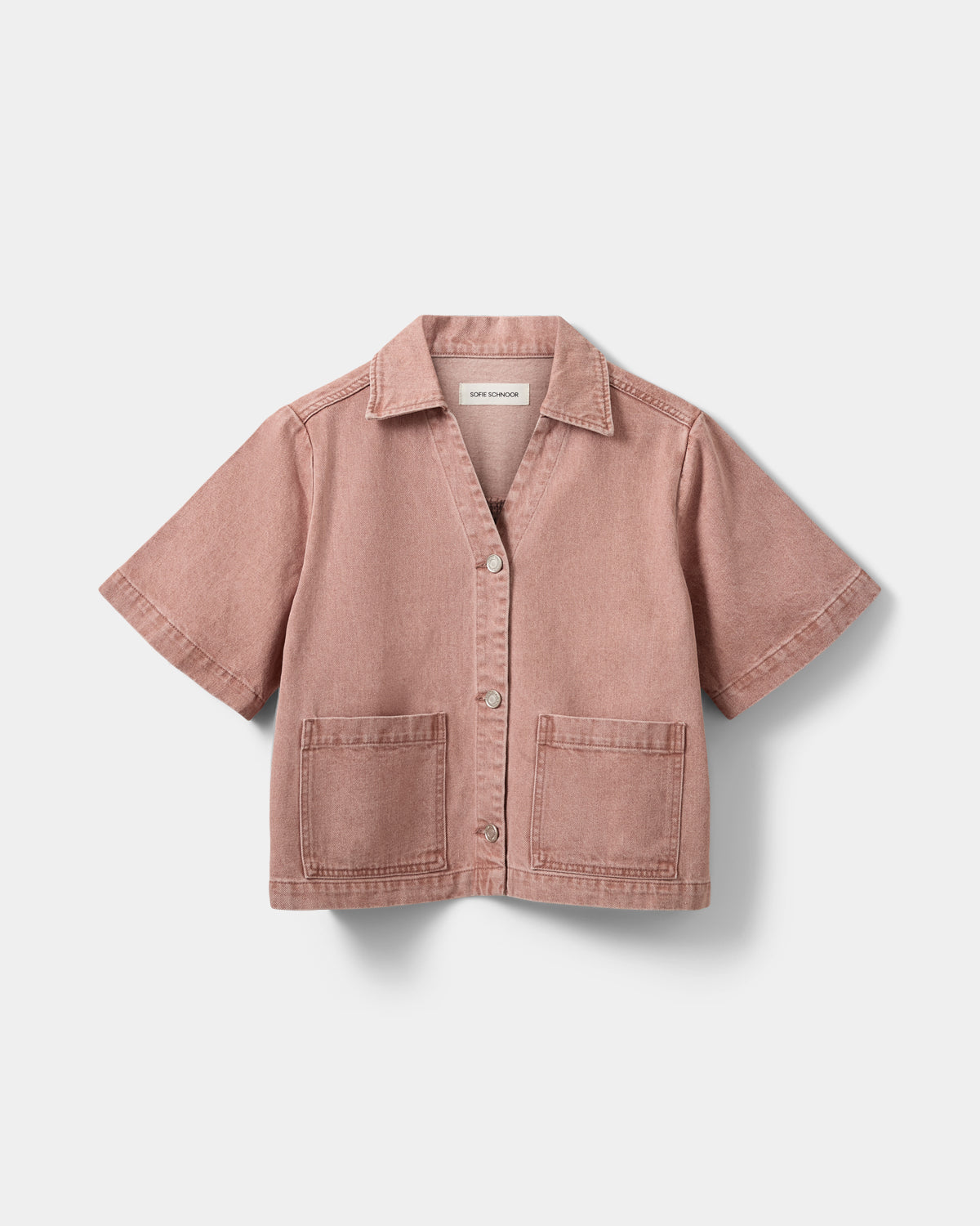 Sofie Schnoor WOMEN MANJASW SHORT SLEEVE DENIM SHIRT Shirt 9102 Rose Denim