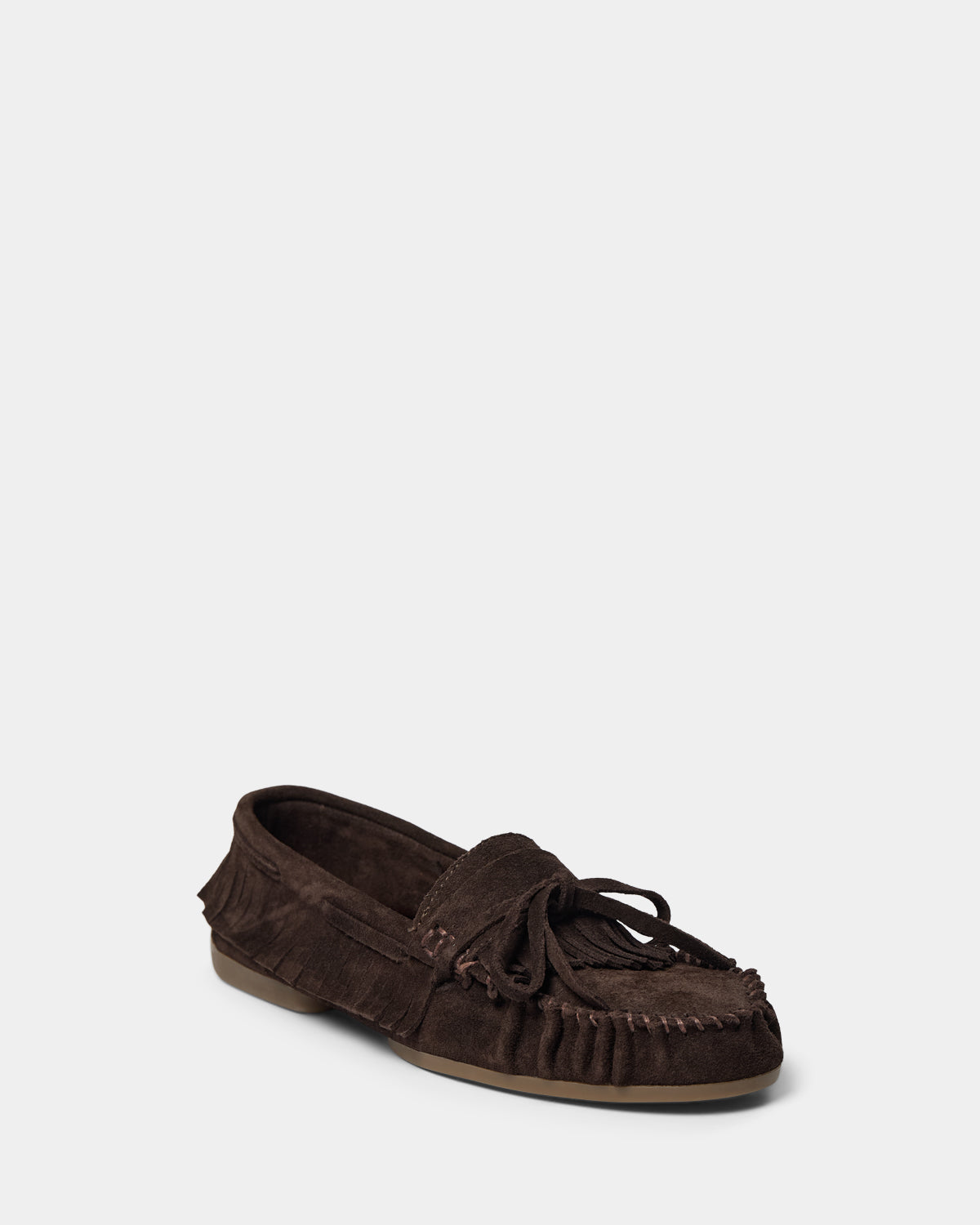 Sofie Schnoor WOMEN MARGITSW FRINGE SHOE Moccasin 7080 Dark brown