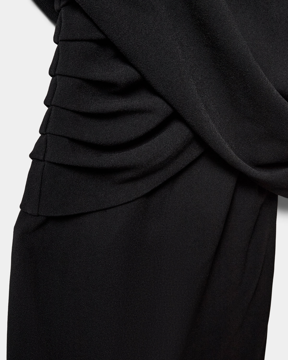 Sofie Schnoor WOMEN ICON 019 - MARTHASW DRAPED CAPE MINI DRESS Dress 1000 Black
