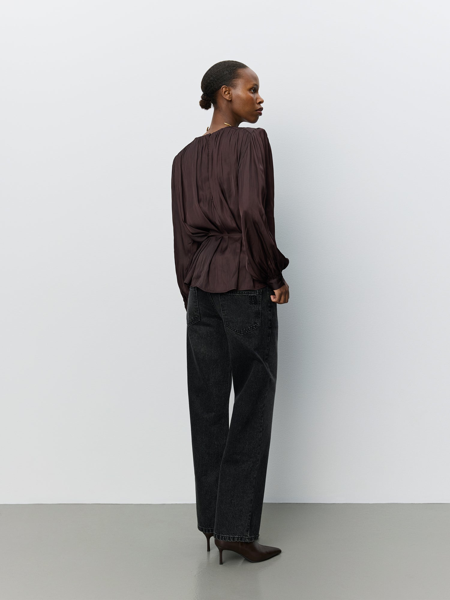 Sofie Schnoor WOMEN MARTHEASW BALLOON BLOUSE Blouse 7168 Dark Plum